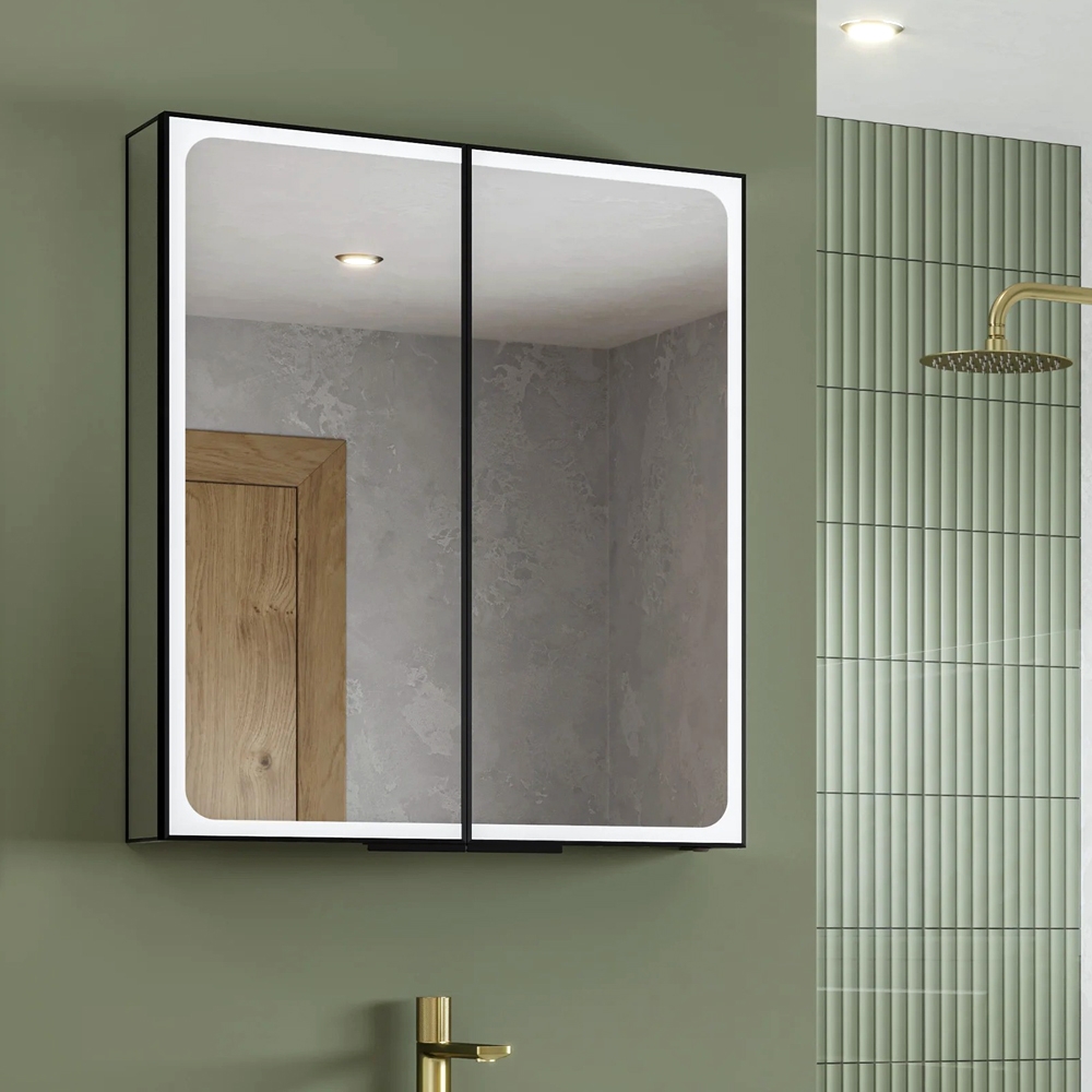 ENE-SC-40 -Special LED Cabinet Mirror with Built-In Power Outlets