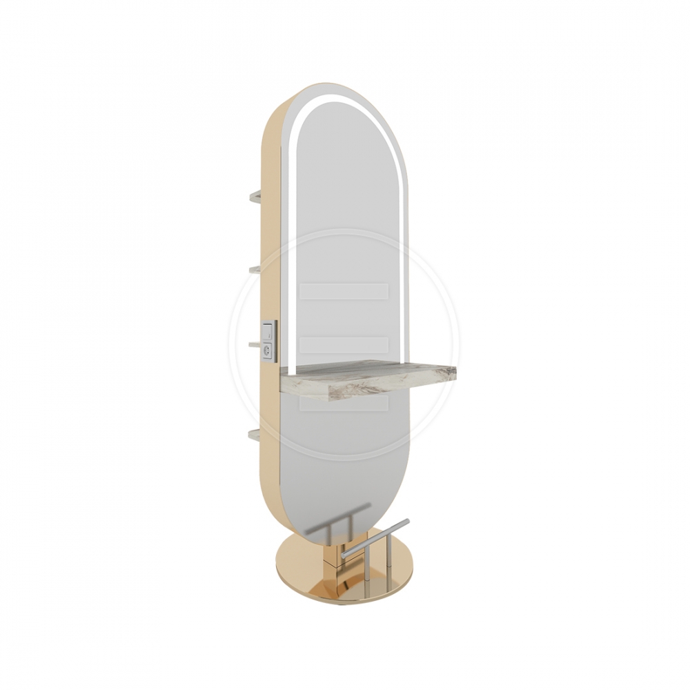 ENE-FSSM024 -Stylish Free-Standing Salon Mirror for Luxury Spas