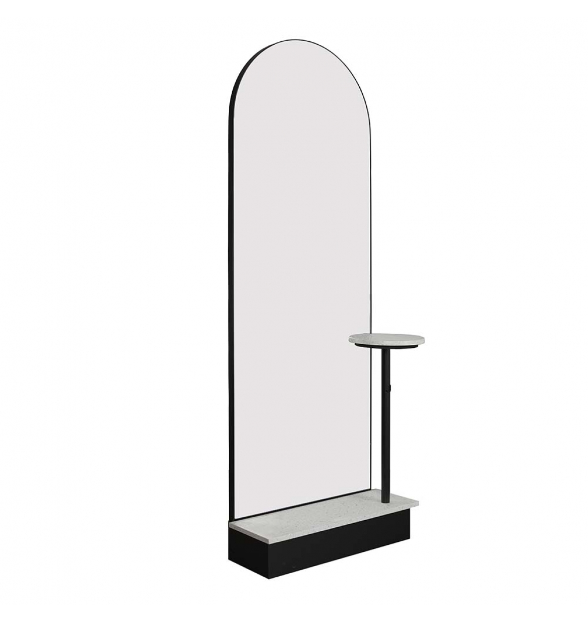 ENE-FSSM043 -Elegant Free-Standing Salon Mirror for High-End Retailers