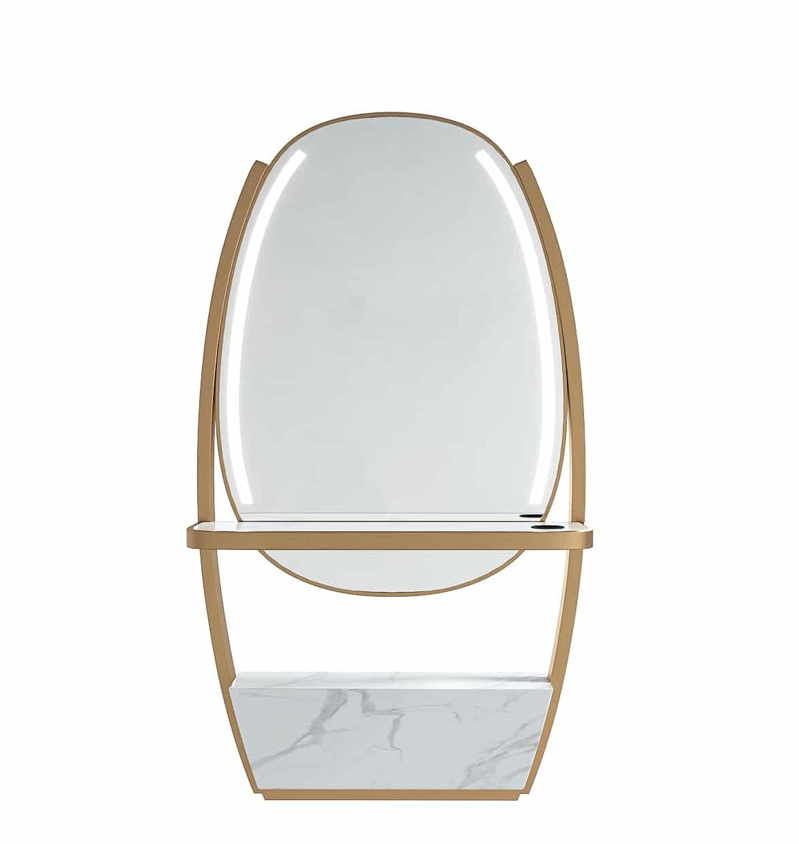 ENE-FSSM055 -  Marble Island for Salons Free-Standing Mirror