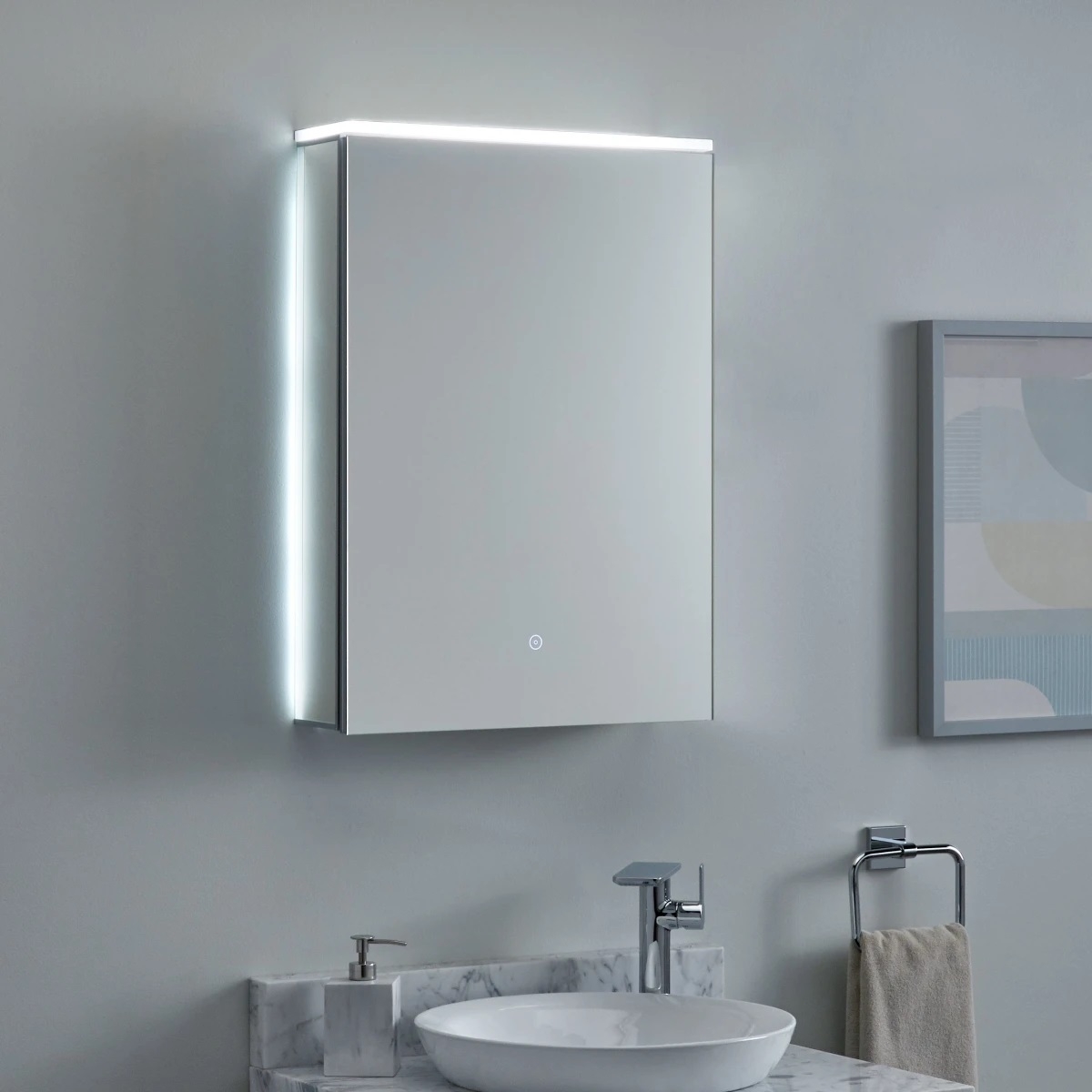 ENE-S-MC28 -Luxury LED Medicine Cabinet Mirror with Anti-Fog Feature