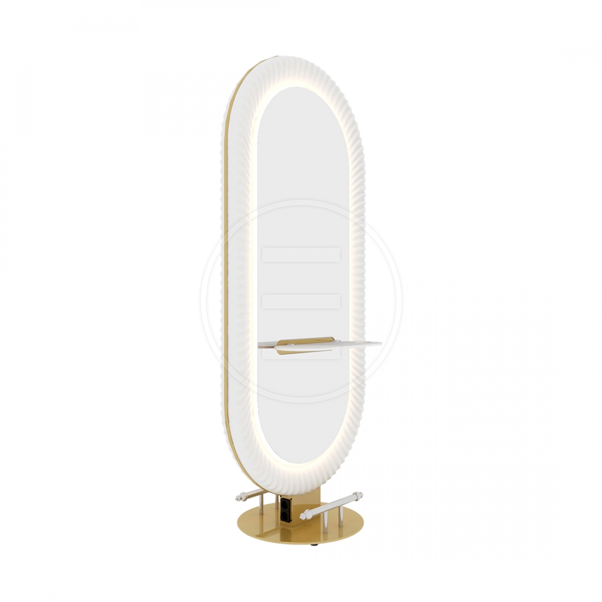 ENE-FSSM020 -Luxury Free-Standing Salon Mirror for Professional Stylists