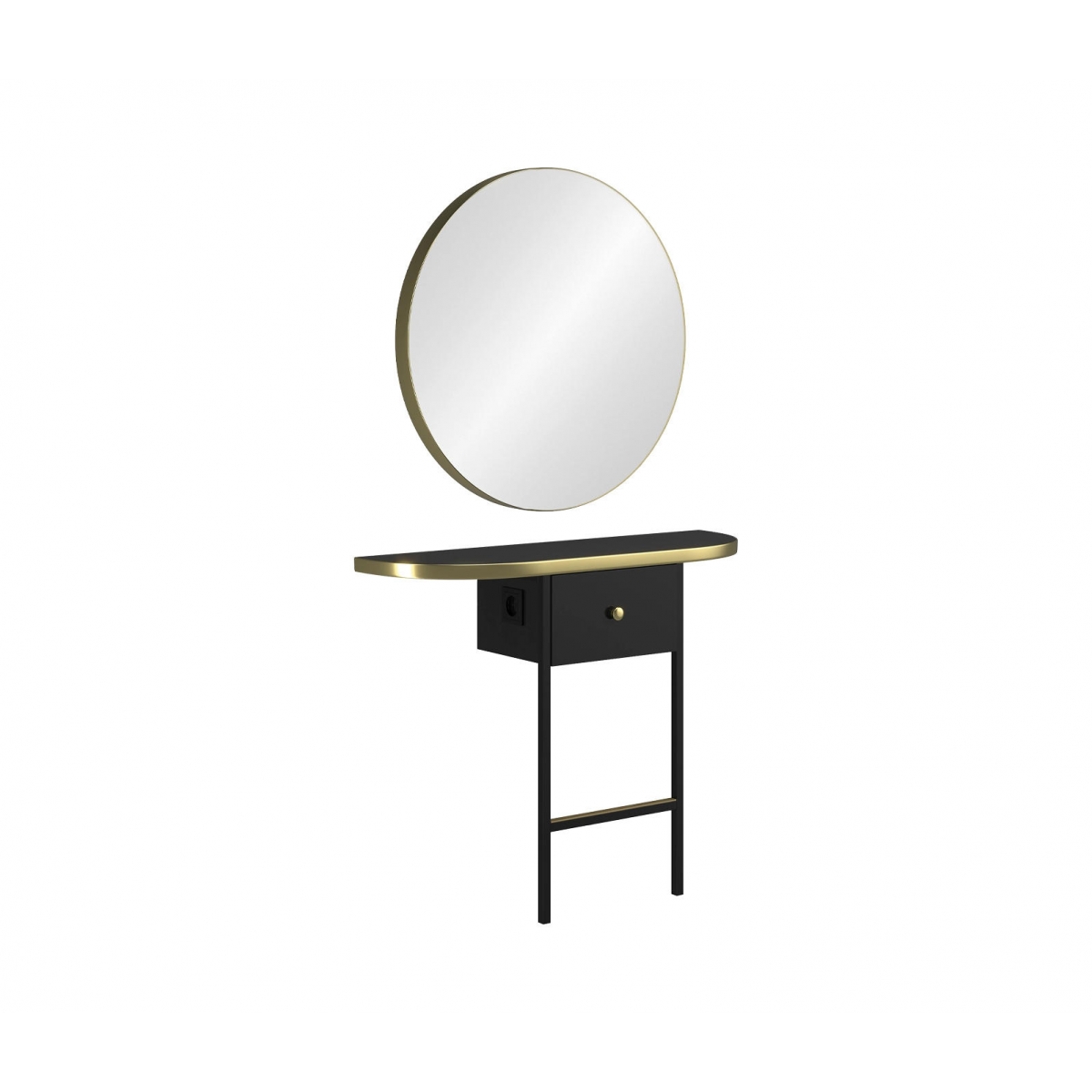 ENE-CSM015 -Backlit Adjustable Countertop Mirror for Makeup Application