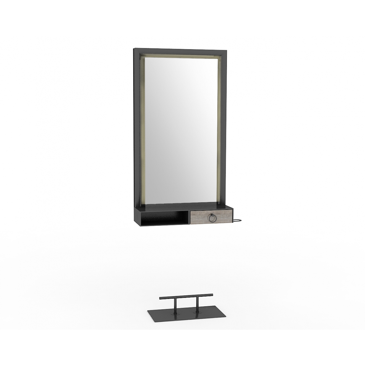 ENE-CSM04 -Stylish Countertop Mirror with Decorative Frame for Salons