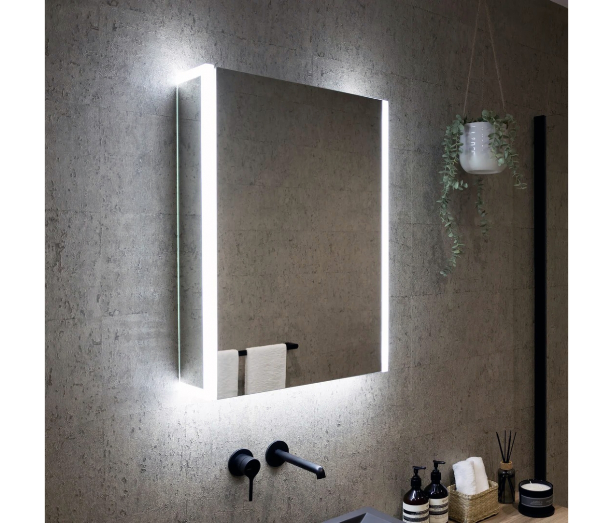 ENE-SC-28 -Customizable Special LED Cabinet Mirror for Wholesale Markets