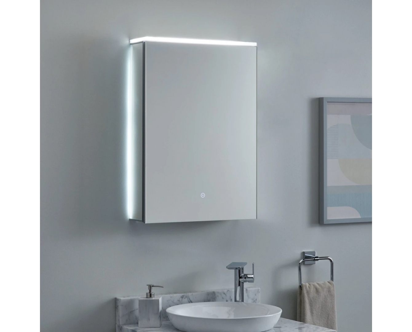 ENE-S-MC28 -Luxury LED Medicine Cabinet Mirror with Anti-Fog Feature