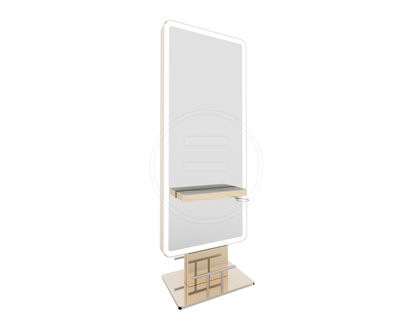 ENE-FSSM035 -Free-Standing Mirror with Smart Features for Salons