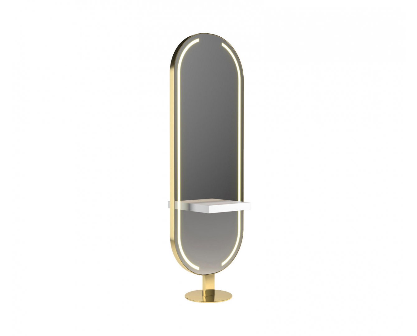 ENE-FSSM010 -Free-Standing Salon Mirror with Smart Technology for Professionals