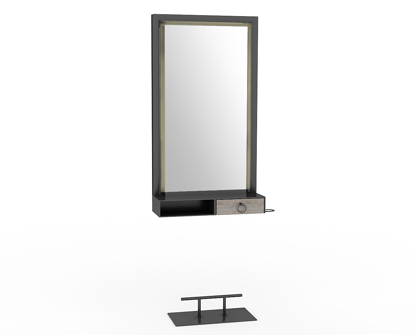 ENE-CSM04 -Stylish Countertop Mirror with Decorative Frame for Salons