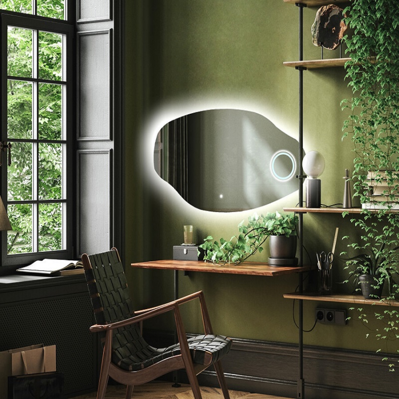 ENE-IR16 -Luxury Decorative Irregular Mirror for Commercial Spaces