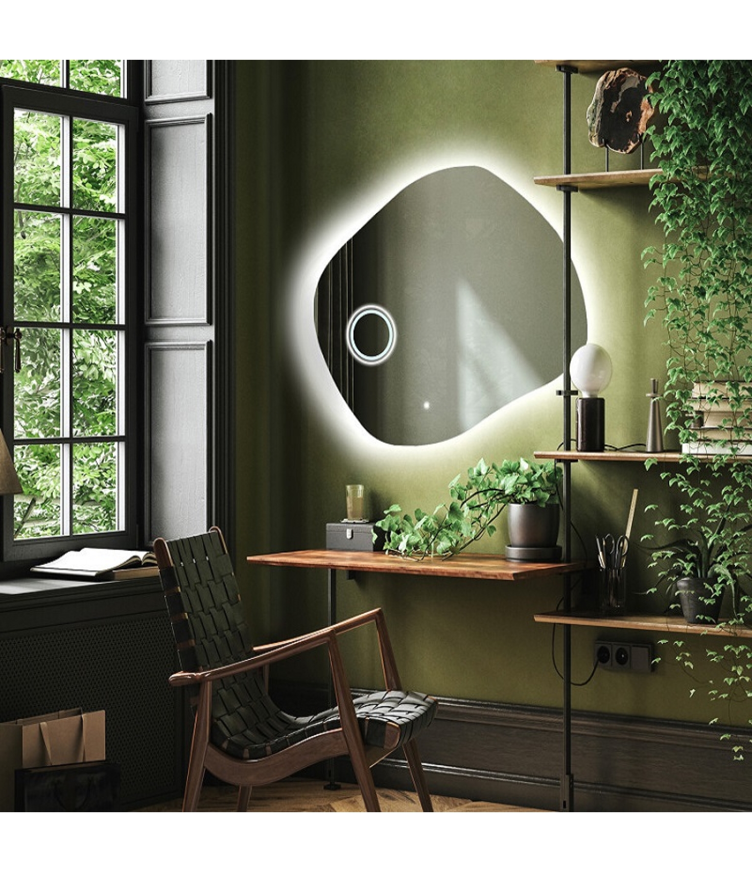 ENE-IR22 -Customizable Decorative Irregular Mirror for B2B