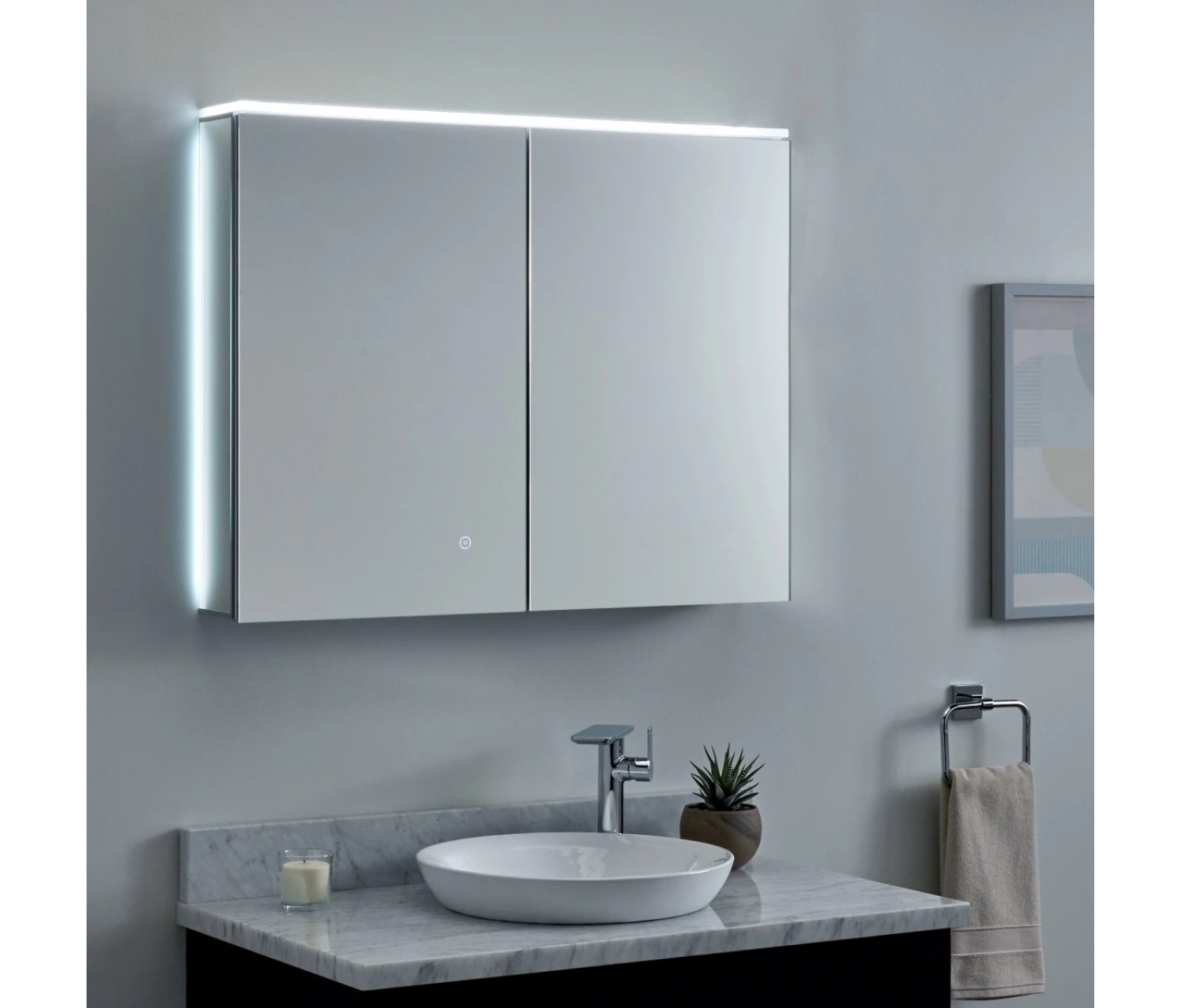 ENE-S-MC27 -LED Medicine Cabinet Mirror with Smart Sensor Control