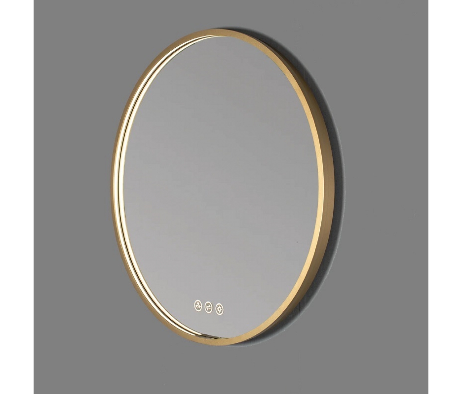 ENE-RD42 -Round LED Mirror with Dimmable Lighting for Commercial Spaces