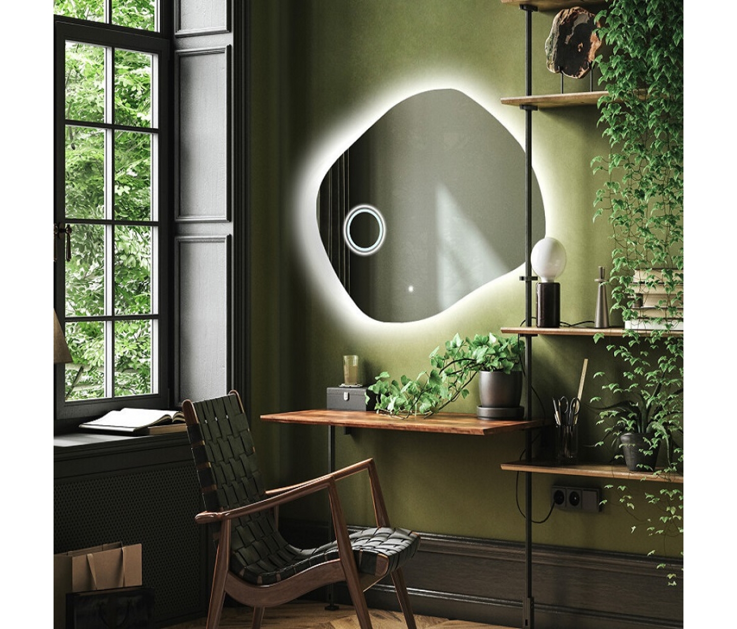 ENE-IR22 -Customizable Decorative Irregular Mirror for B2B