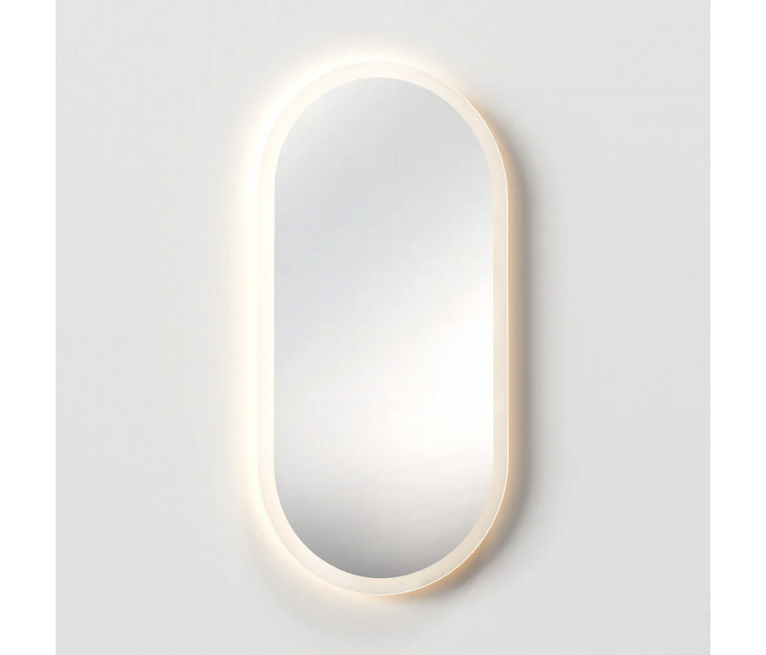 ENE-PL24 -Pill Shaped LED Mirror for Bathroom with Smart Features