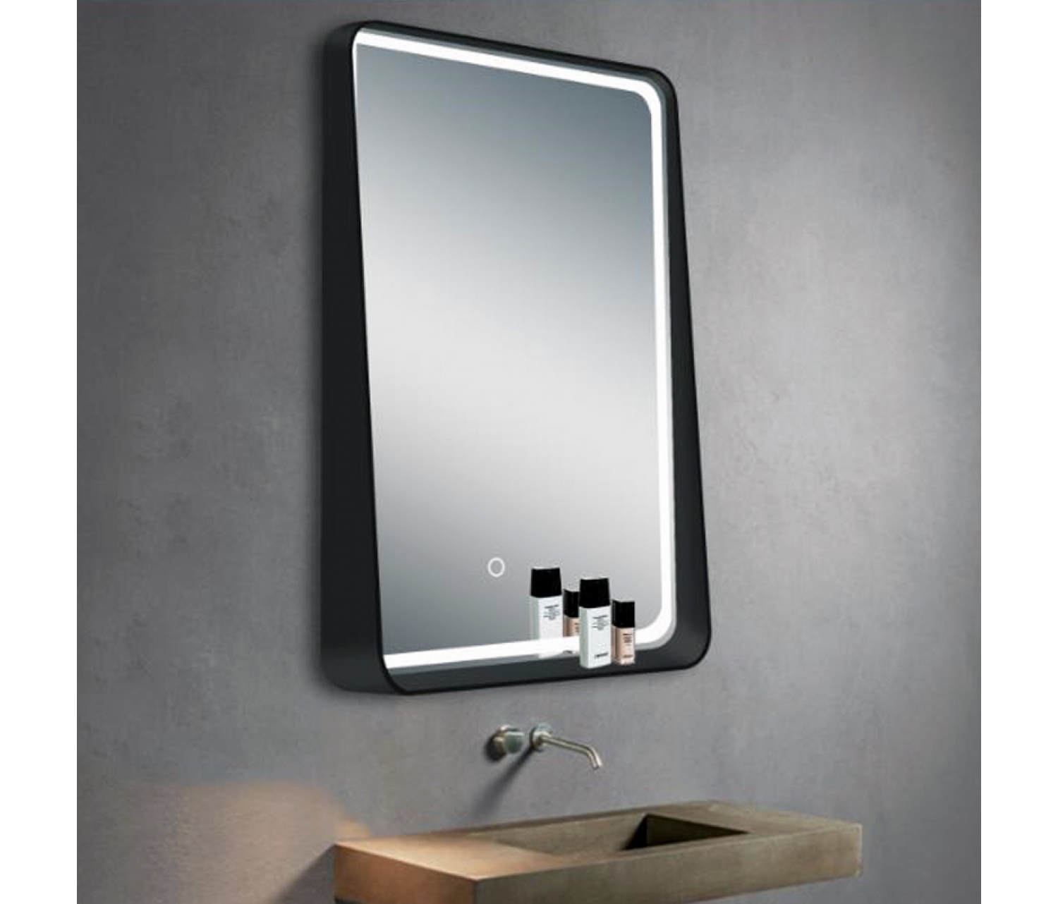 ENE-SF09 -Commercial LED Mirror with Storage Shelf