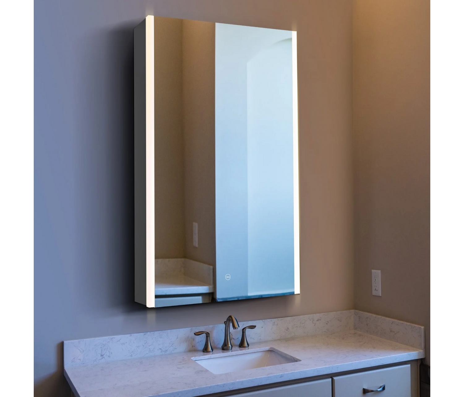 ENE-S-MC22 -Modern Mirrored Medicine Cabinet for Boutique Hotels