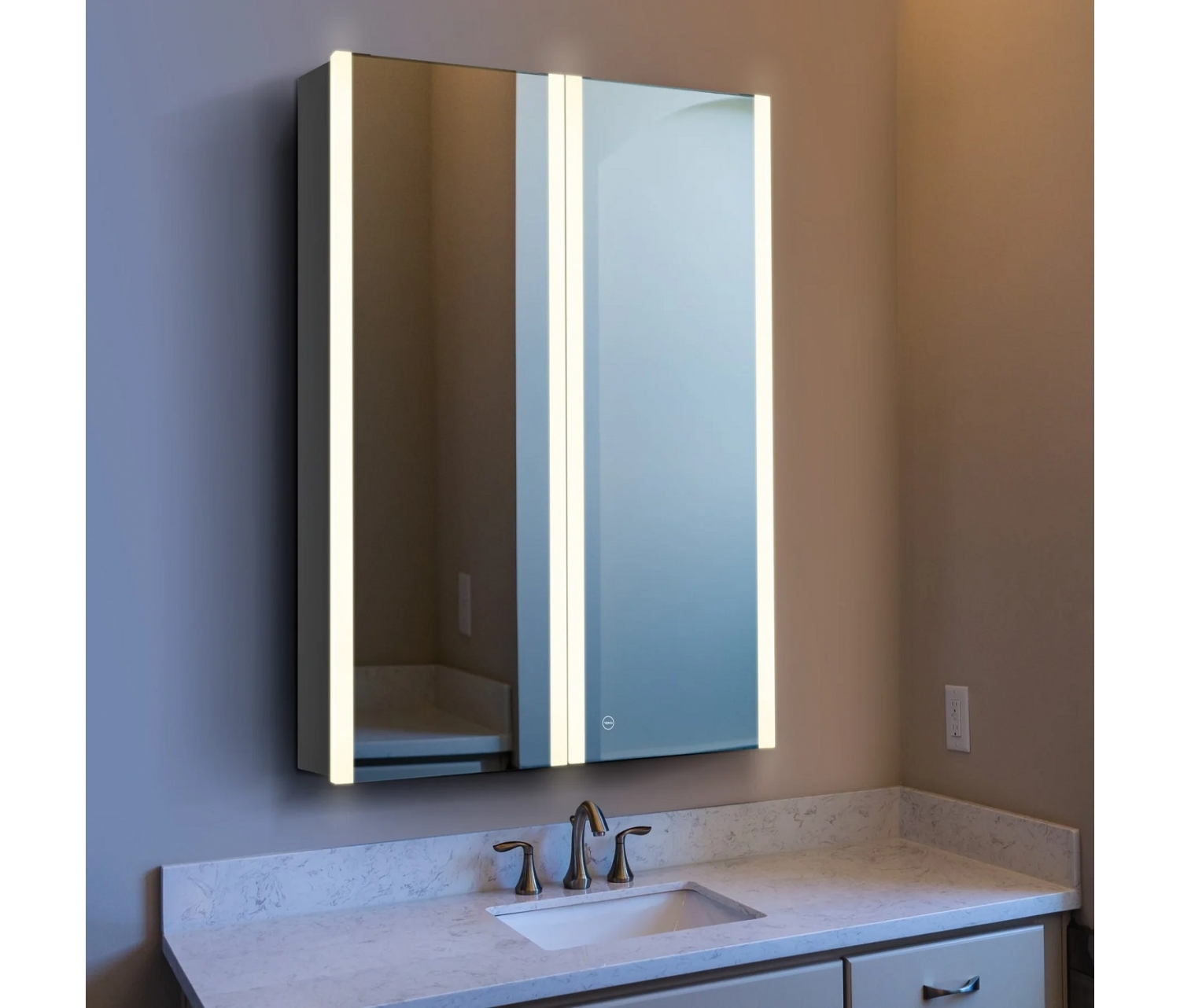 ENE-S-MC21 -High-End Mirrored Medicine Cabinet for Luxury Bathrooms