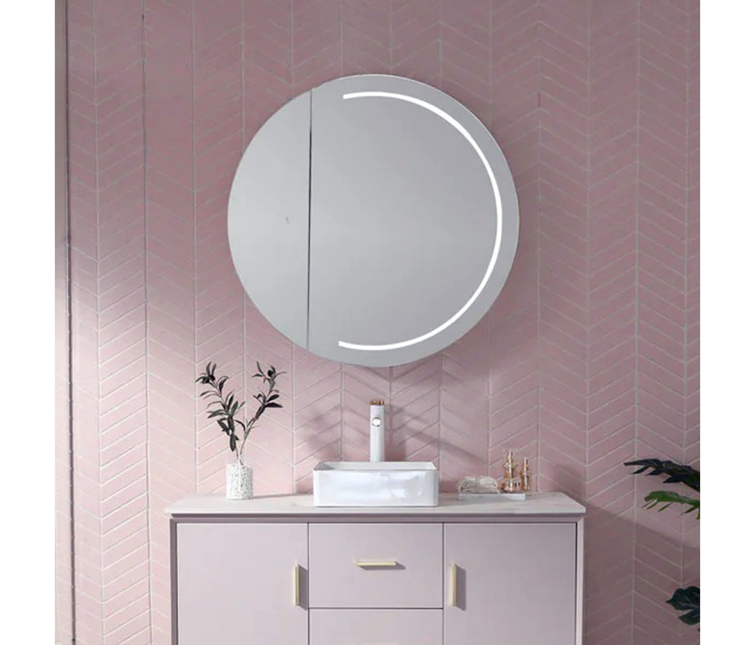 ENE-SC-08 -High-End Special LED Cabinet Mirror for Hotels and Spas