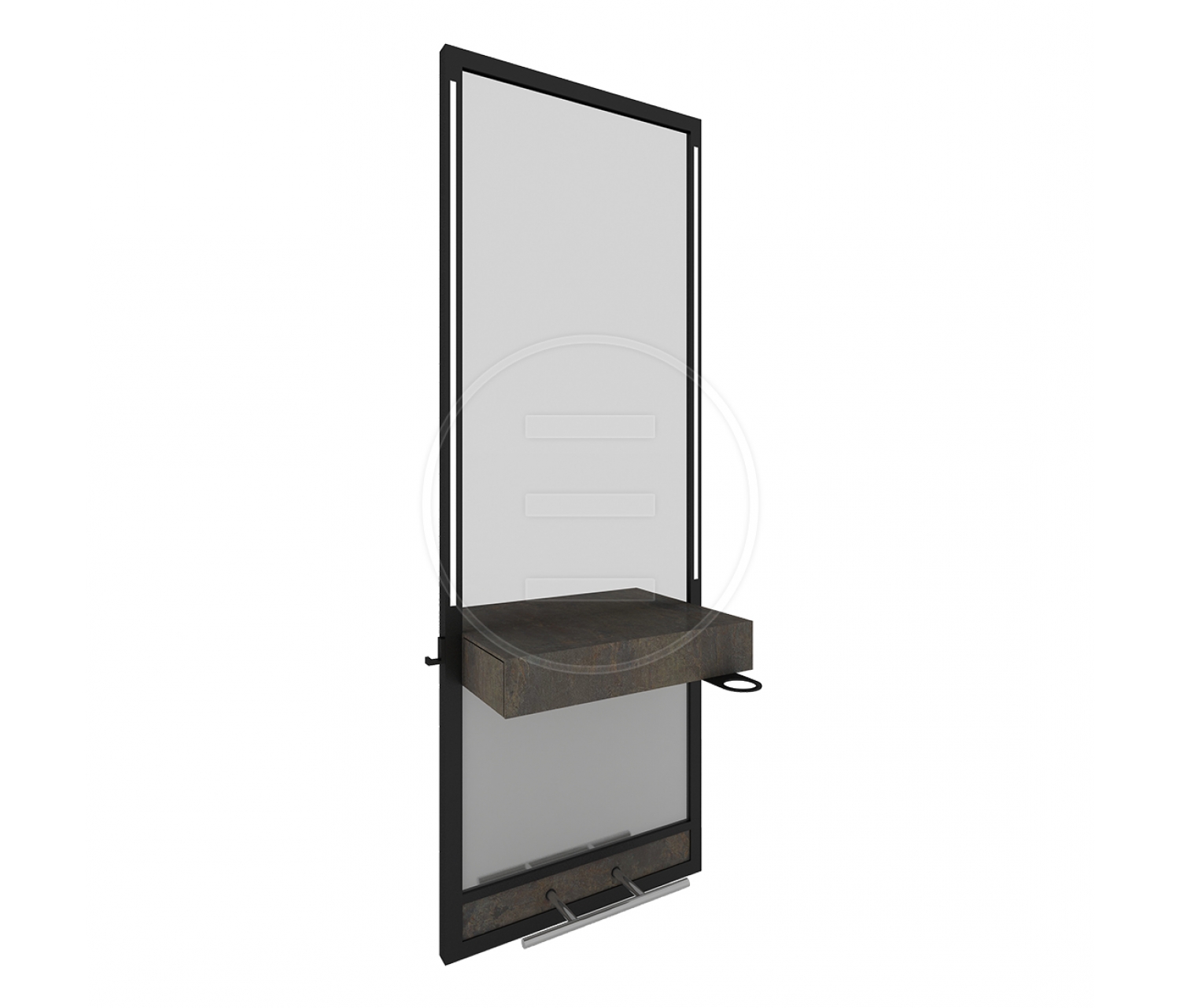 ENE-WMSM016 -Stylish Wall-Mounted Mirror with Adjustable Features for Salons