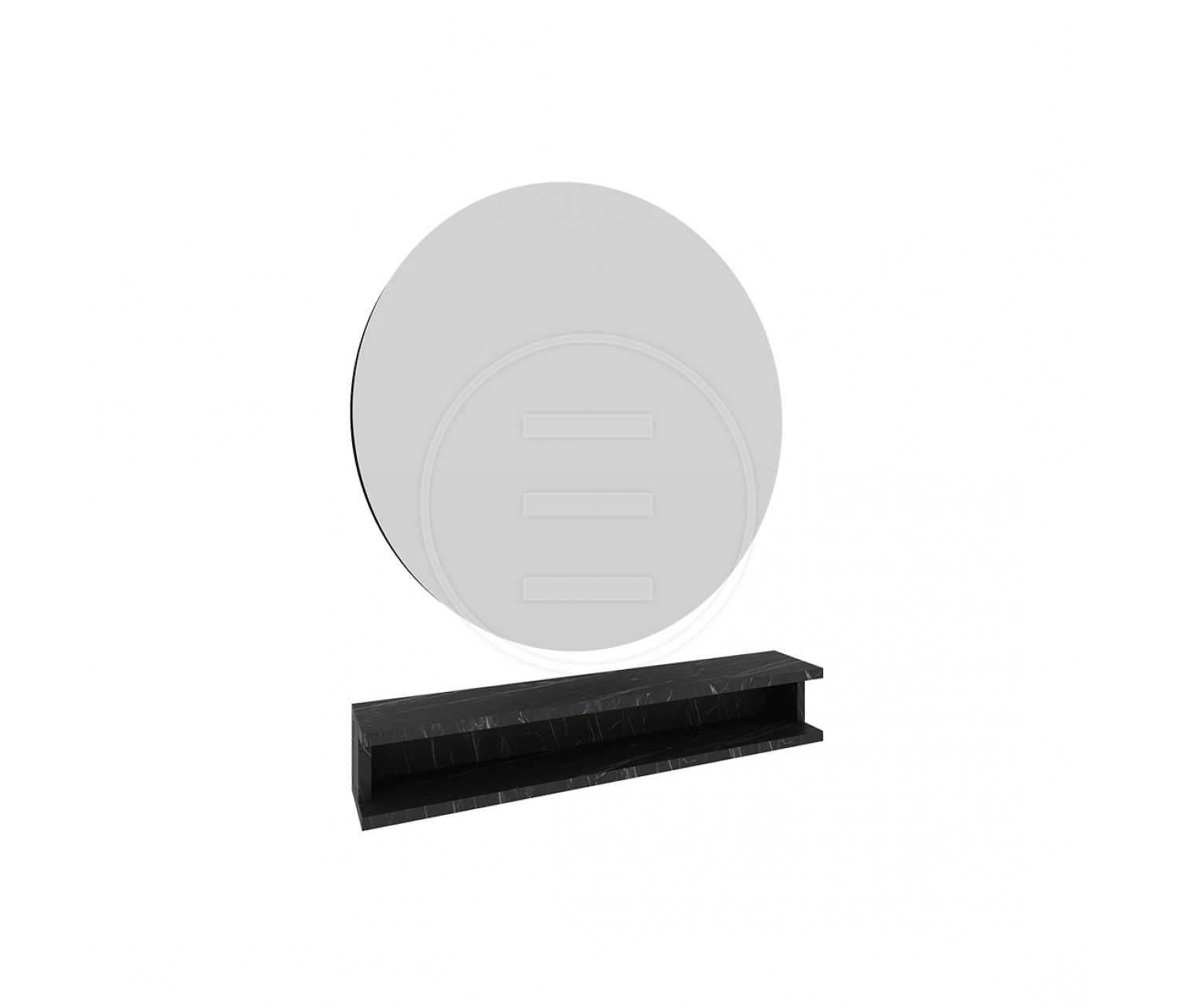 ENE-WMSM01 -Framed Wall-Mounted Mirror for Stylish Salon Interiors