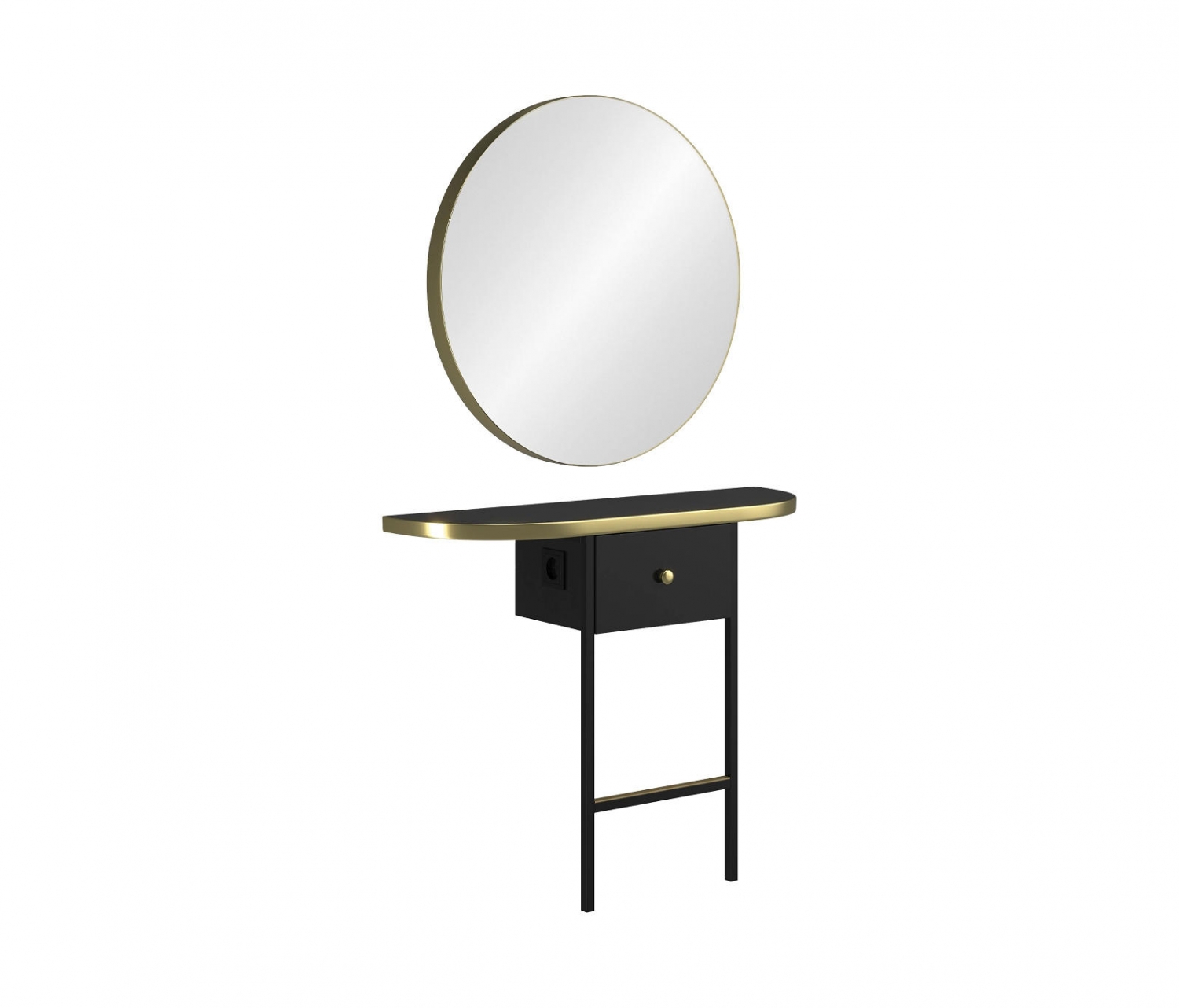 ENE-CSM015 -Backlit Adjustable Countertop Mirror for Makeup Application