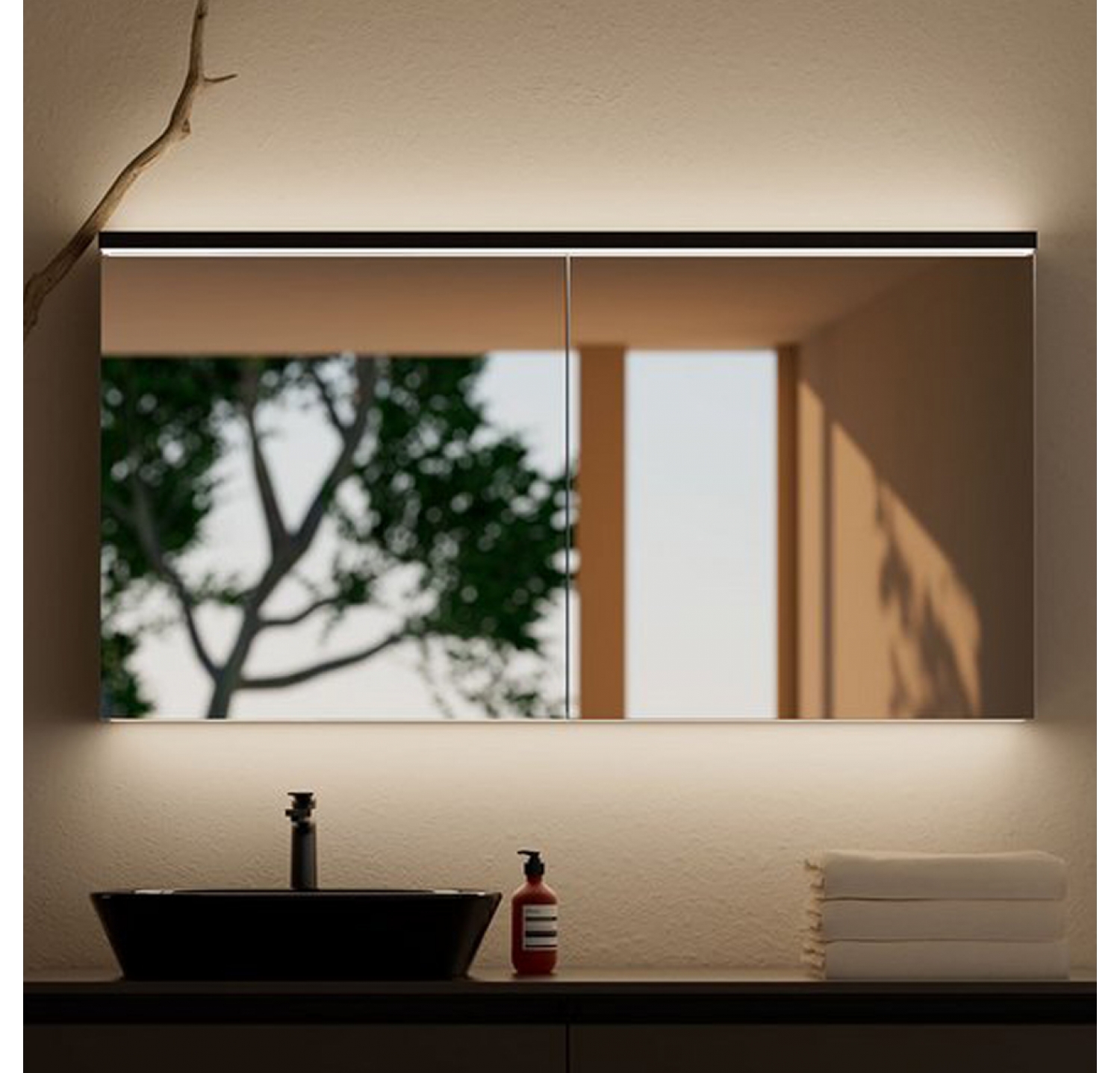 ENE-SC-06 -Recessed Special LED Cabinet Mirror for Premium Interiors