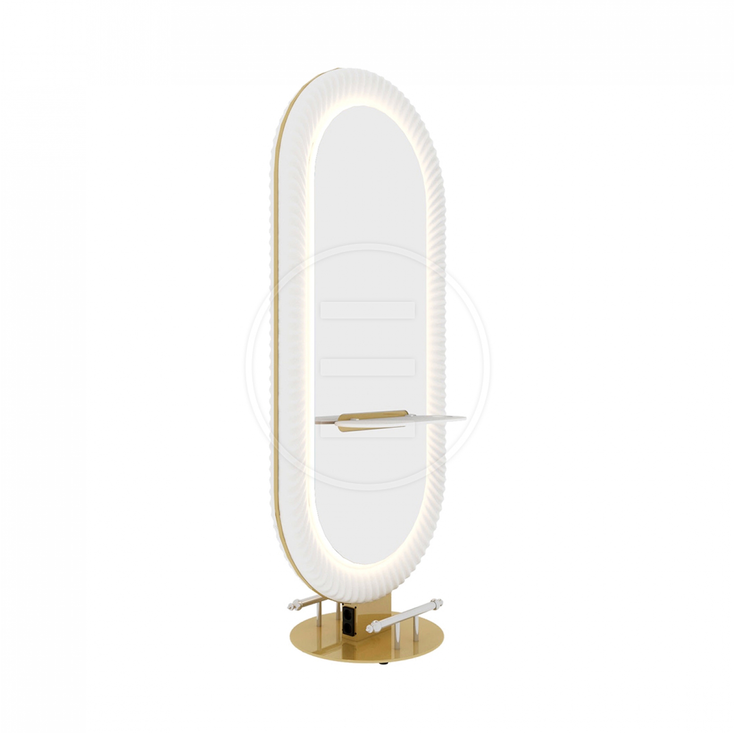 ENE-FSSM020 -Luxury Free-Standing Salon Mirror for Professional Stylists