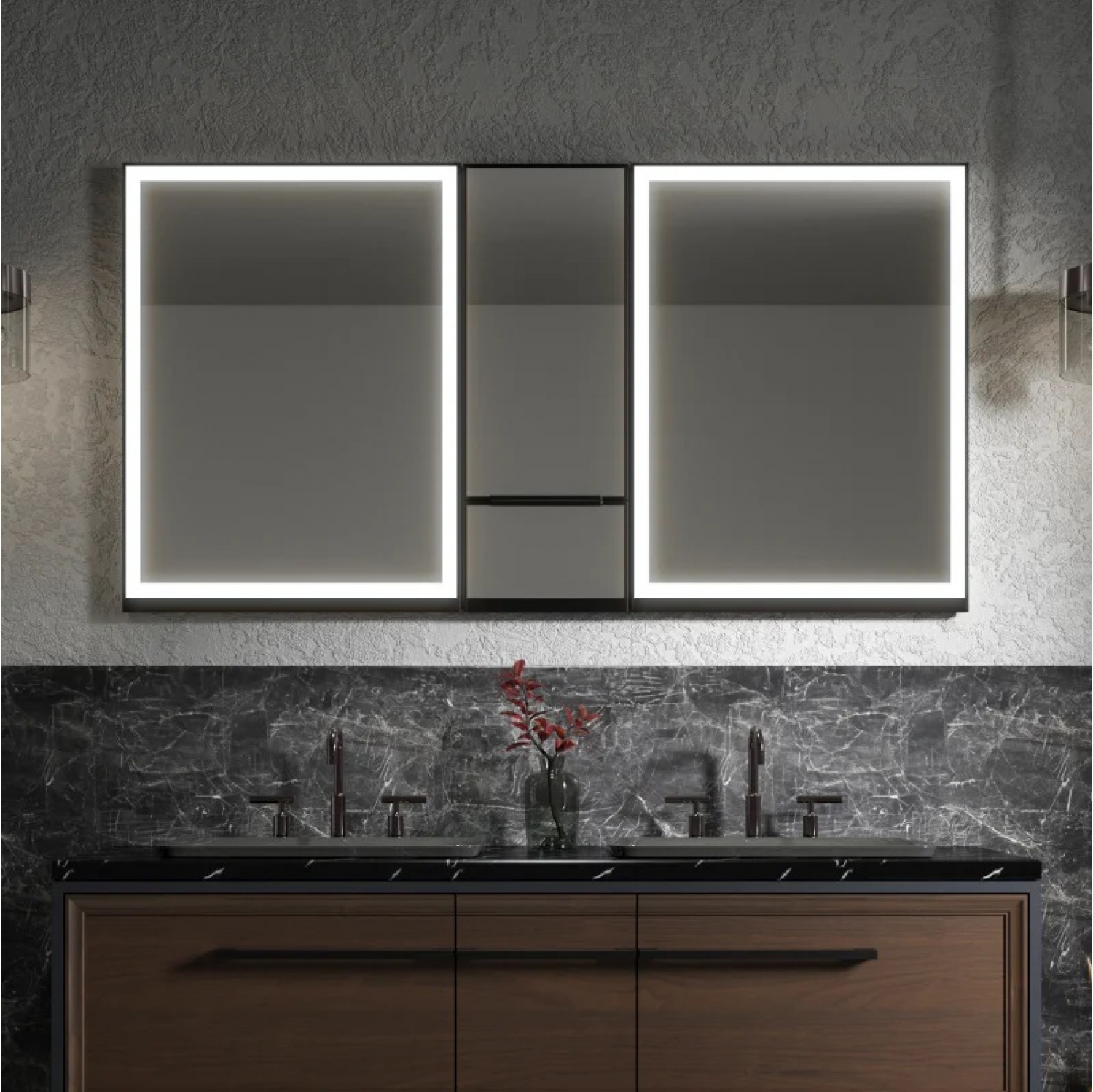 ENE-S-MC16 -Customizable Mirrored Bathroom Cabinet for Hotels