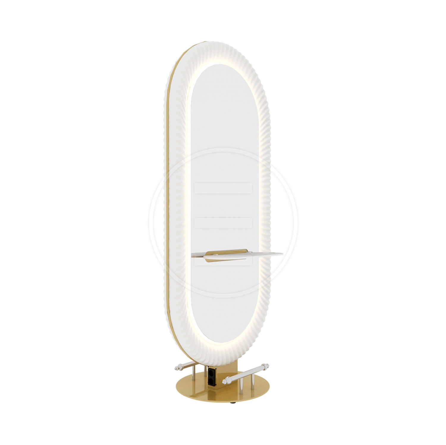 ENE-FSSM020 -Luxury Free-Standing Salon Mirror for Professional Stylists