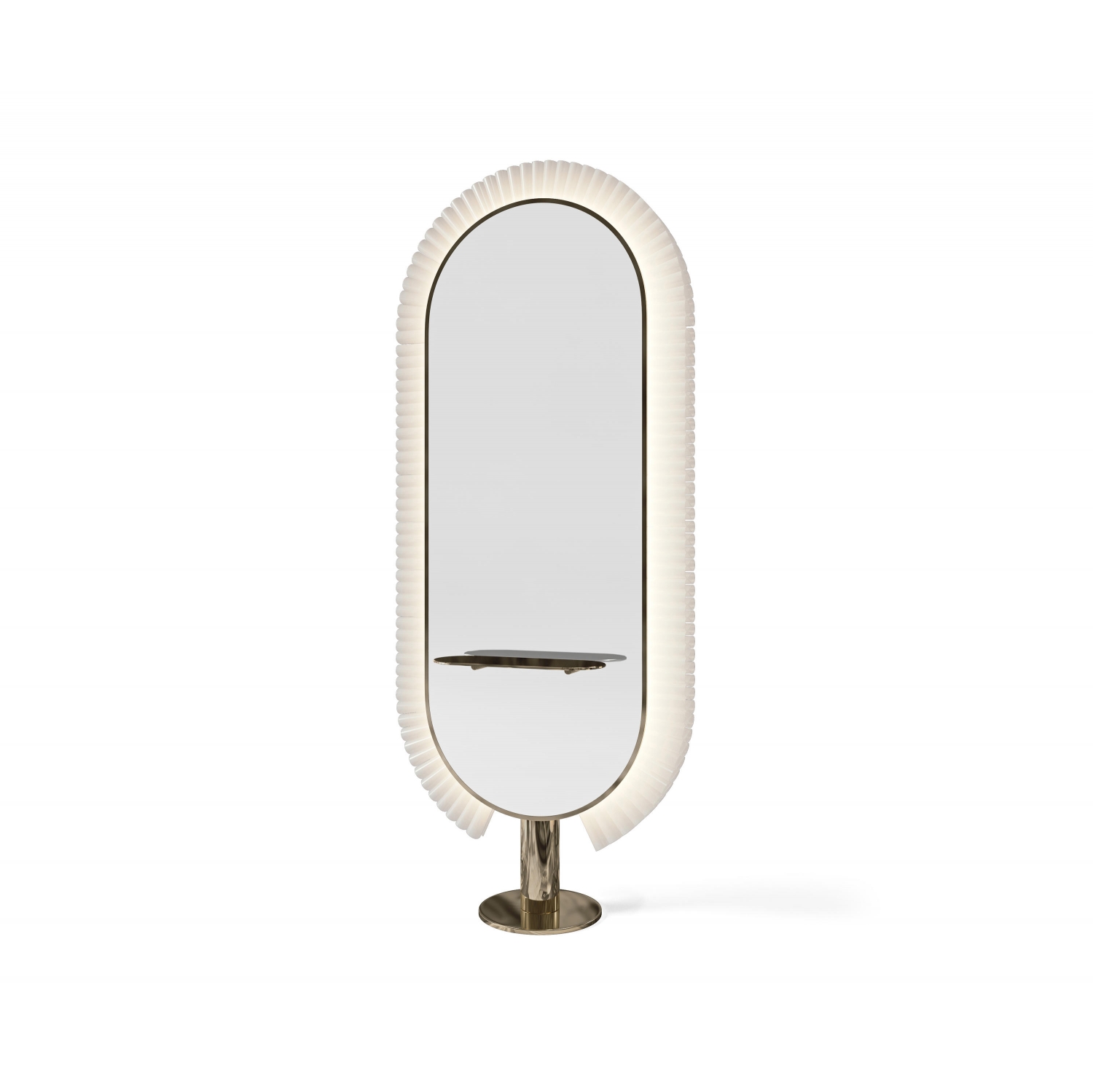 ENE-FSSM09 -Luxury Free-Standing Mirror with High-End LED Features