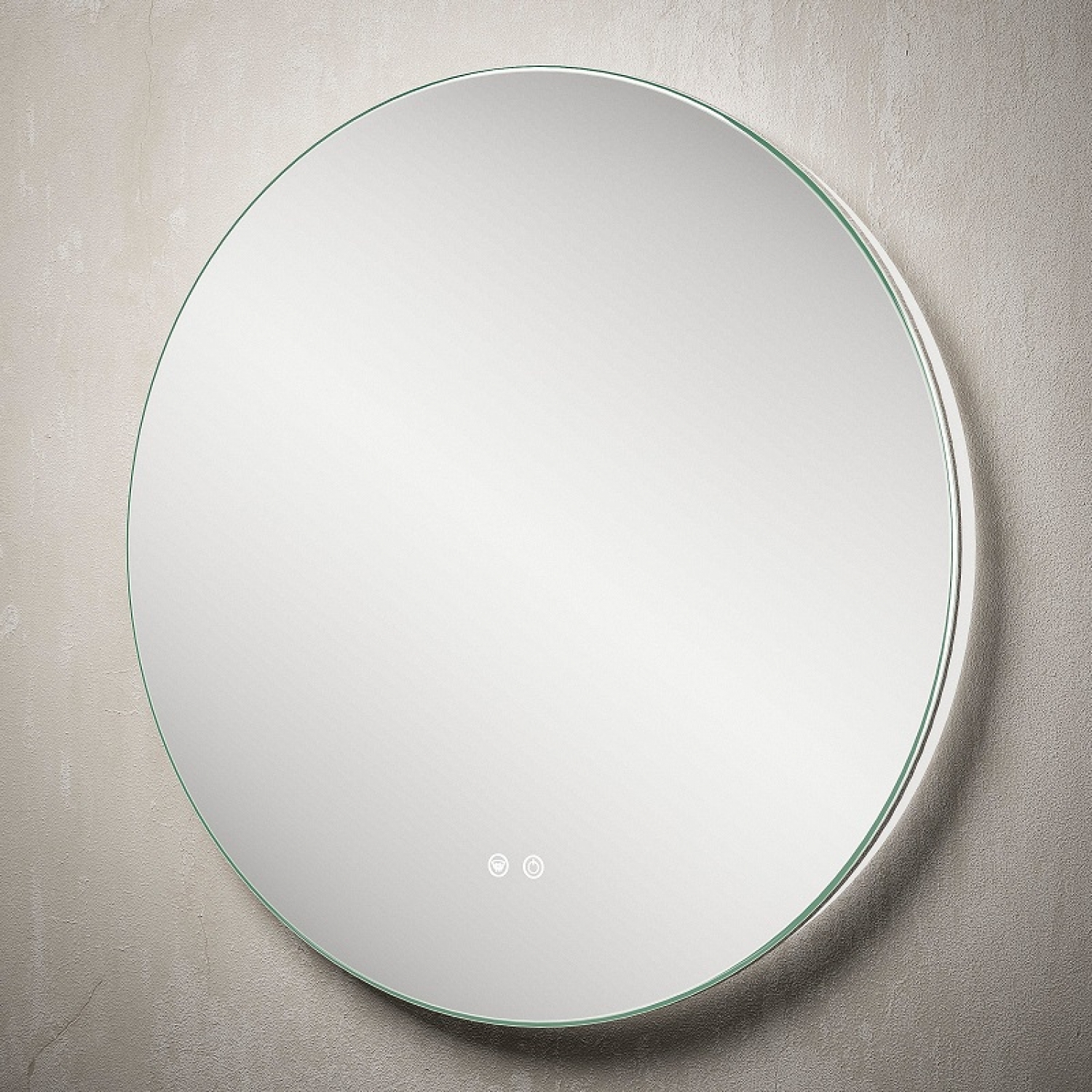 ENE-RD6 -Round LED Mirror for Commercial Spaces with Energy-Efficient LED