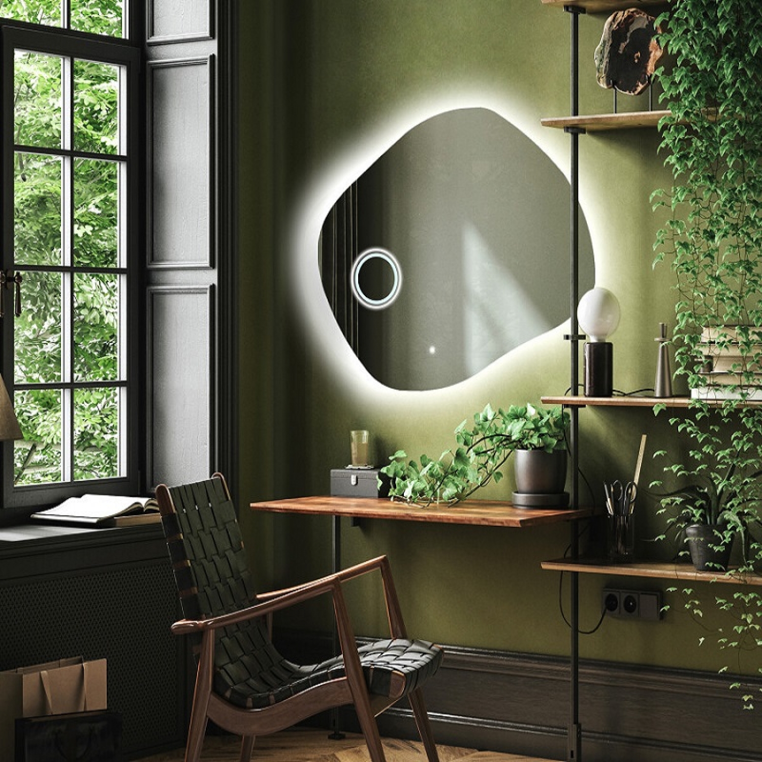 ENE-IR22 -Customizable Decorative Irregular Mirror for B2B