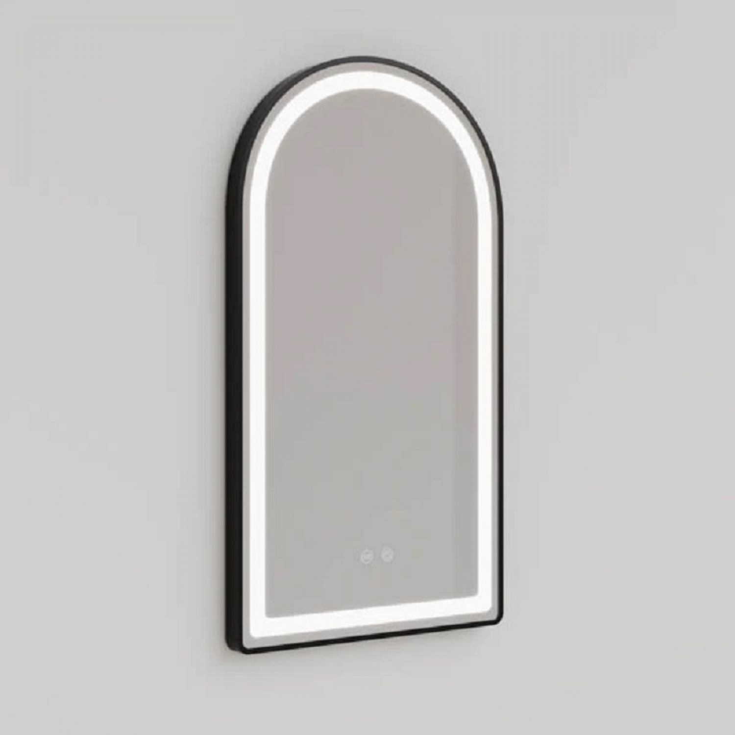 ENE-AR11 -Arched LED Mirror with Defogger for Hospitality Use