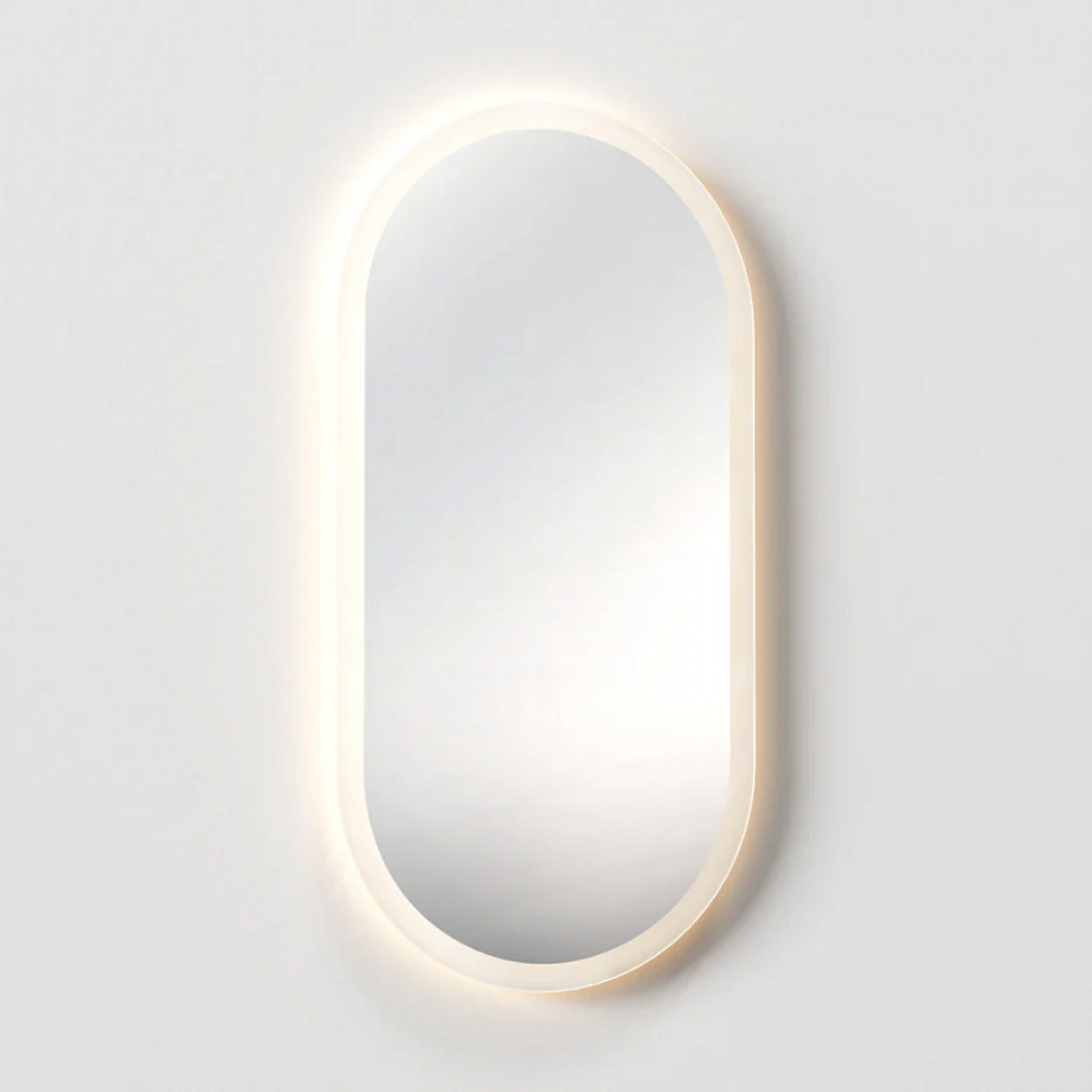 ENE-PL24 -Pill Shaped LED Mirror for Bathroom with Smart Features