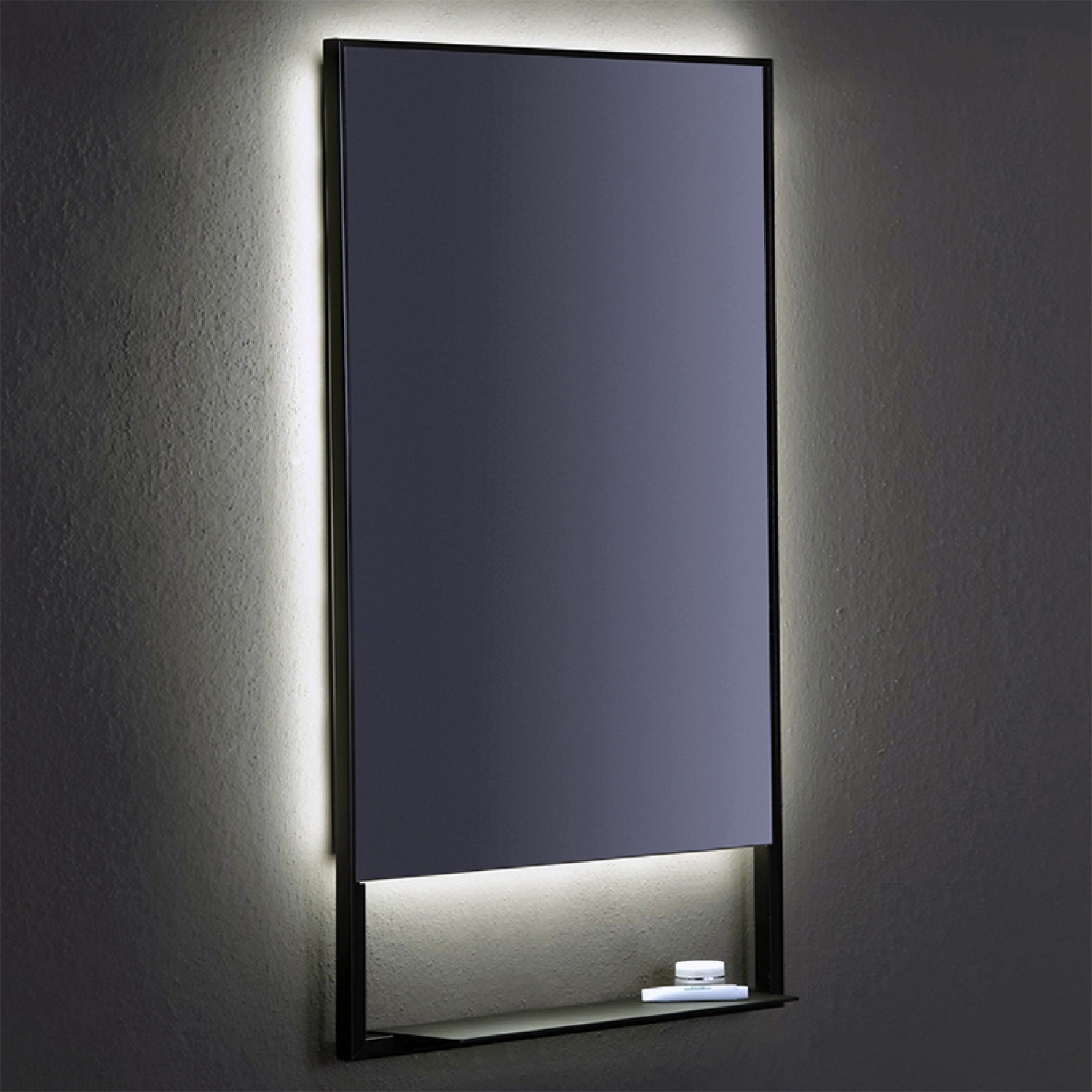 ENE-SF18 -LED Mirror with Storage Shelf for Luxury Hotels