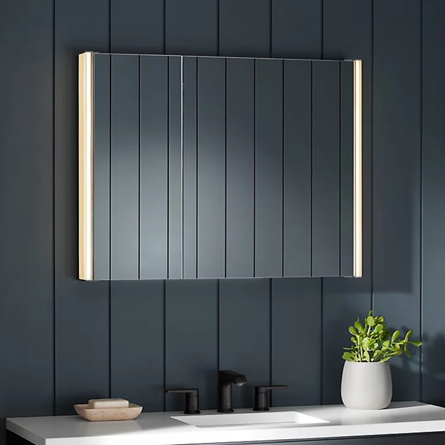 ENE-SC-11 -Slim Special LED Cabinet Mirror for Compact Bathrooms