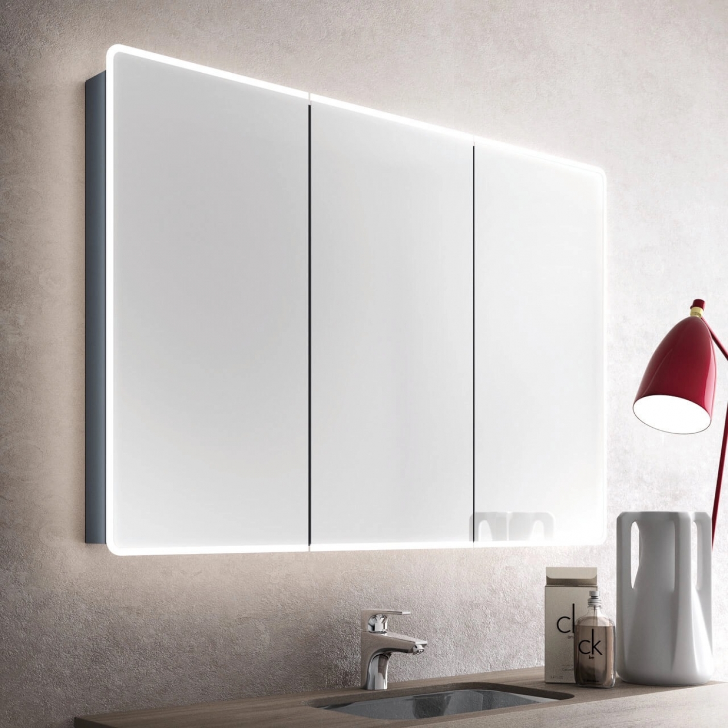 ENE-SC-01 -Customizable LED Medicine Cabinet for High-End Interiors