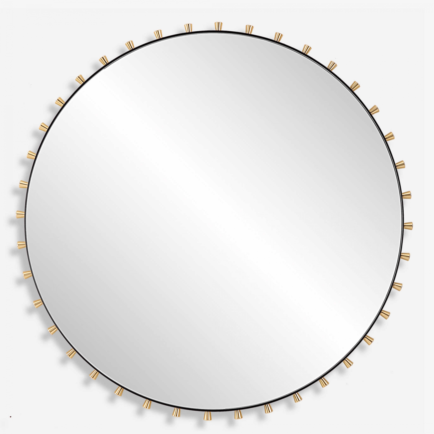 ENE-SFM07 -Round Special Framed Mirror with Elegant Gold Frame