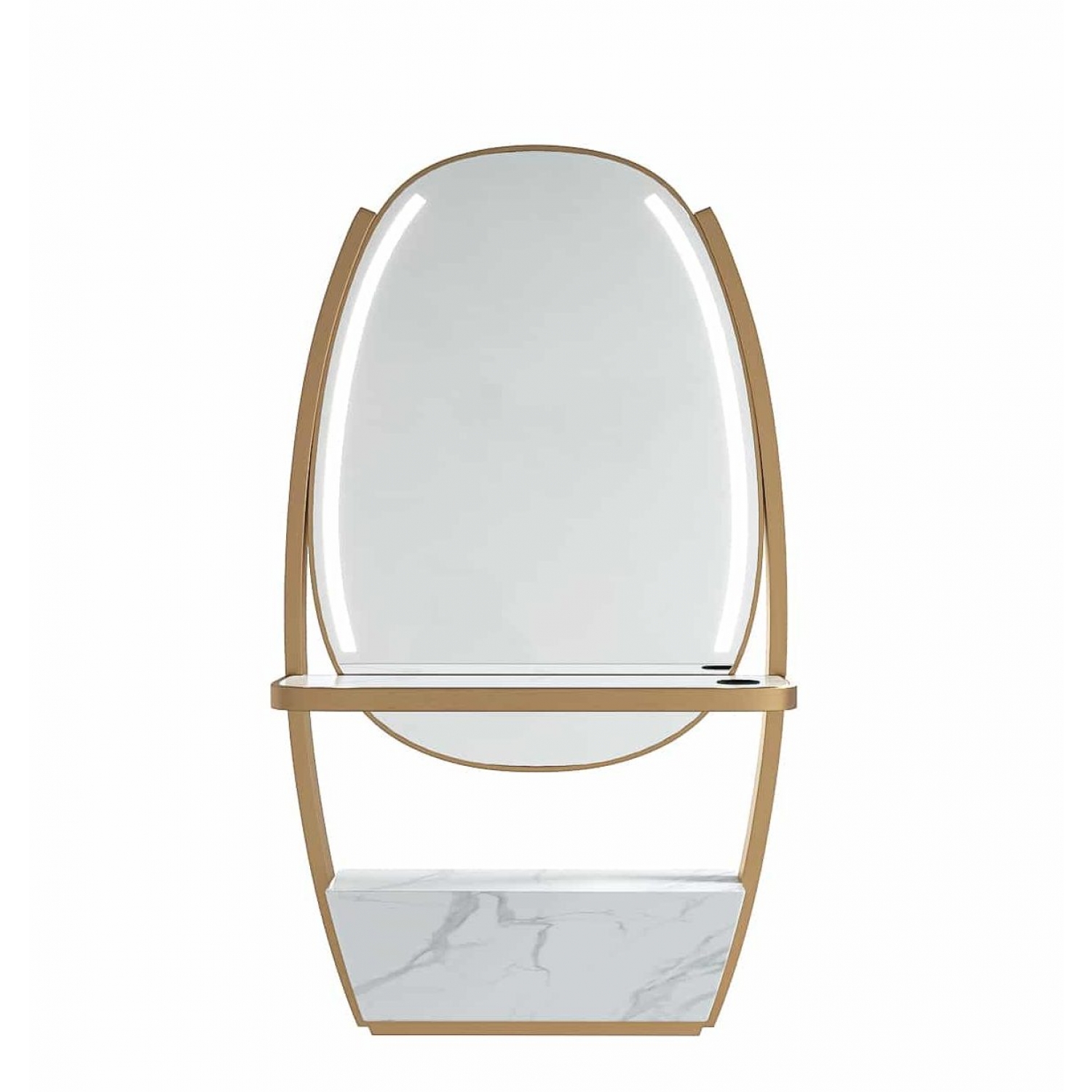 ENE-FSSM055 -  Marble Island for Salons Free-Standing Mirror