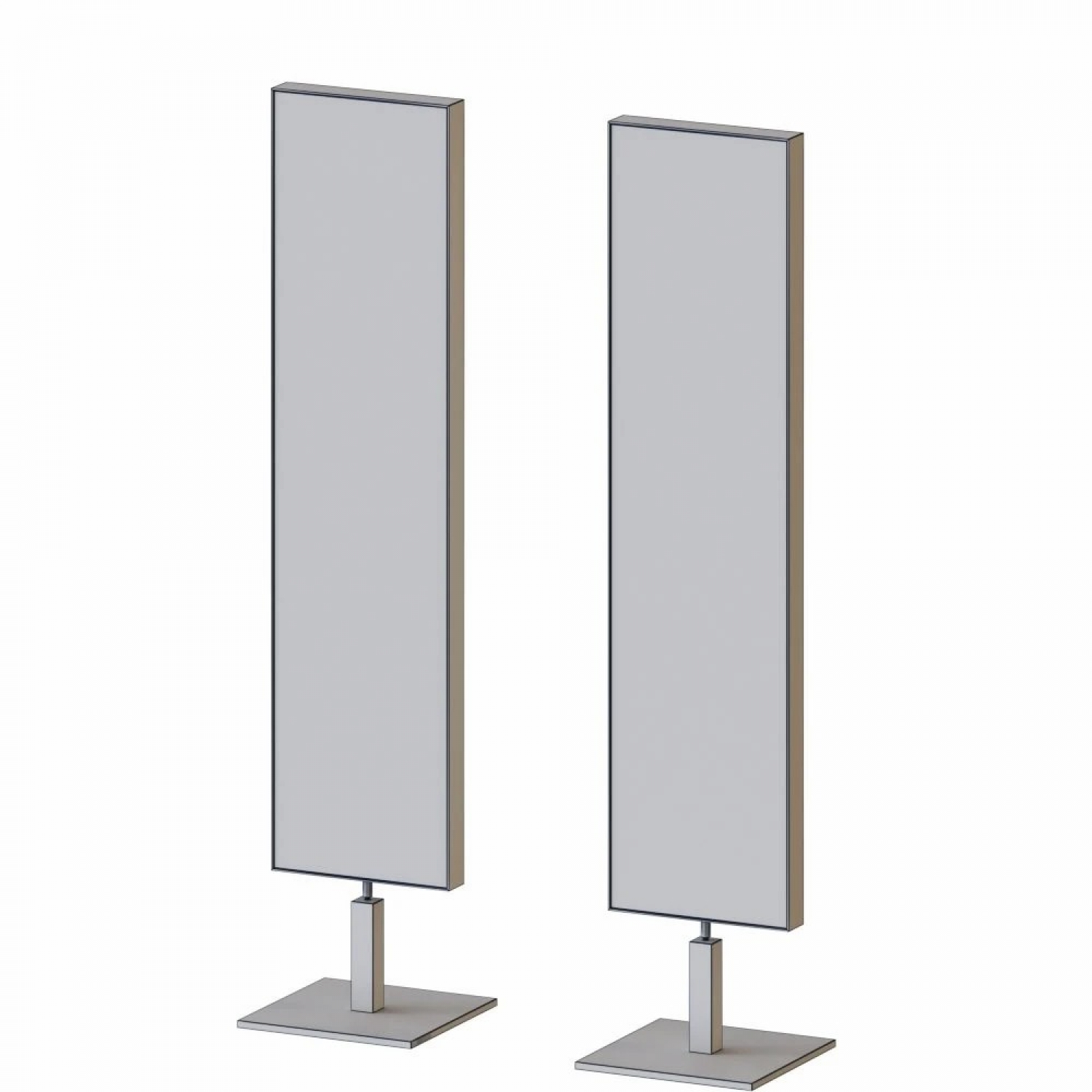 ENE-FSFL026 - LED Full-Length Mirror with Elegant Metallic Frame