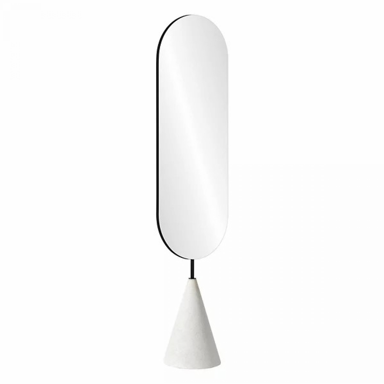 ENE-FSFL013 -  Lighted Floor Mirror with Hidden Storage Options