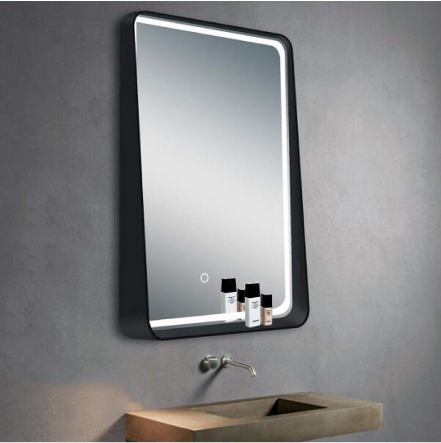 ENE-SF09 -Commercial LED Mirror with Storage Shelf