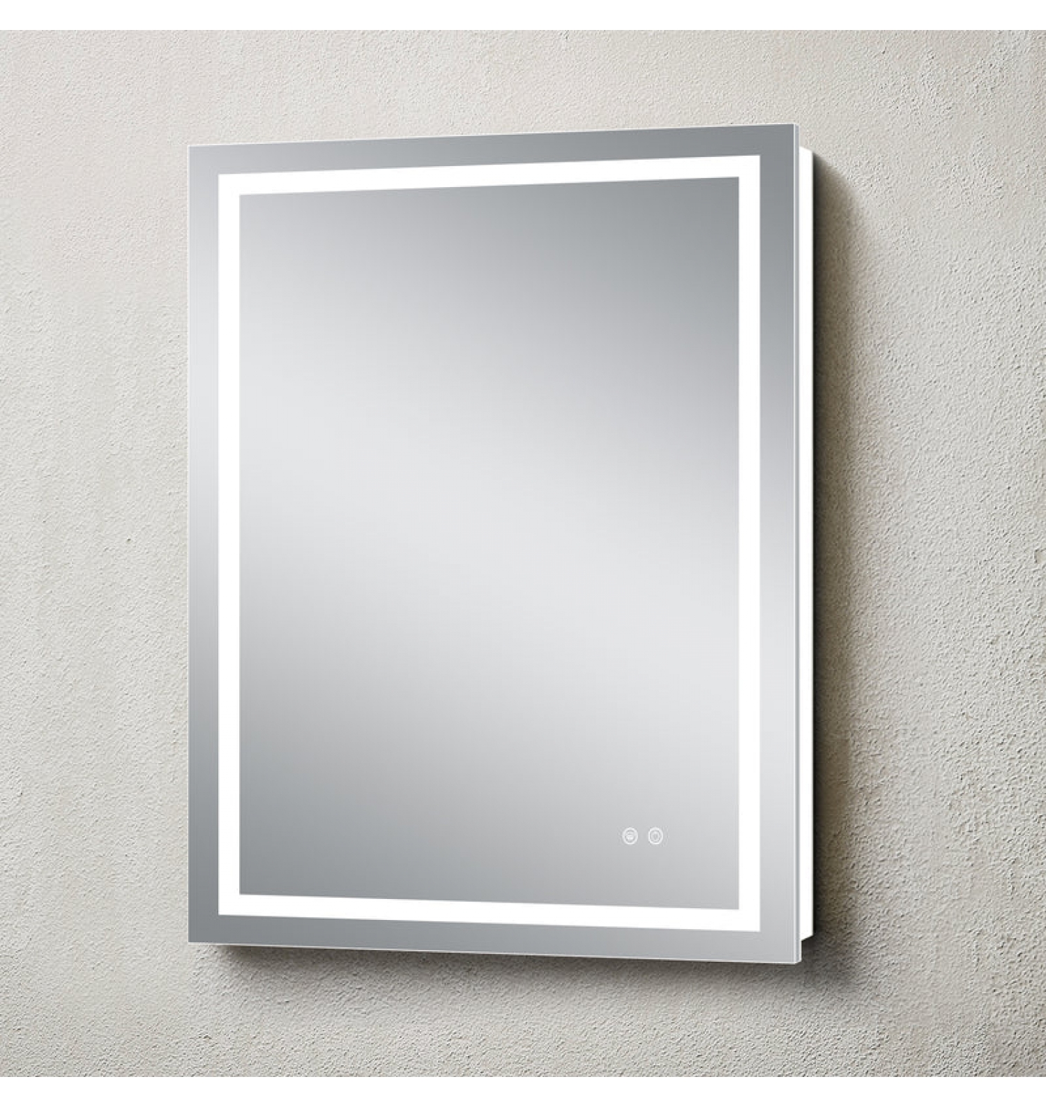 ENE-RC01 - Rectangular LED Bathroom Mirror with Adjustable Brightness