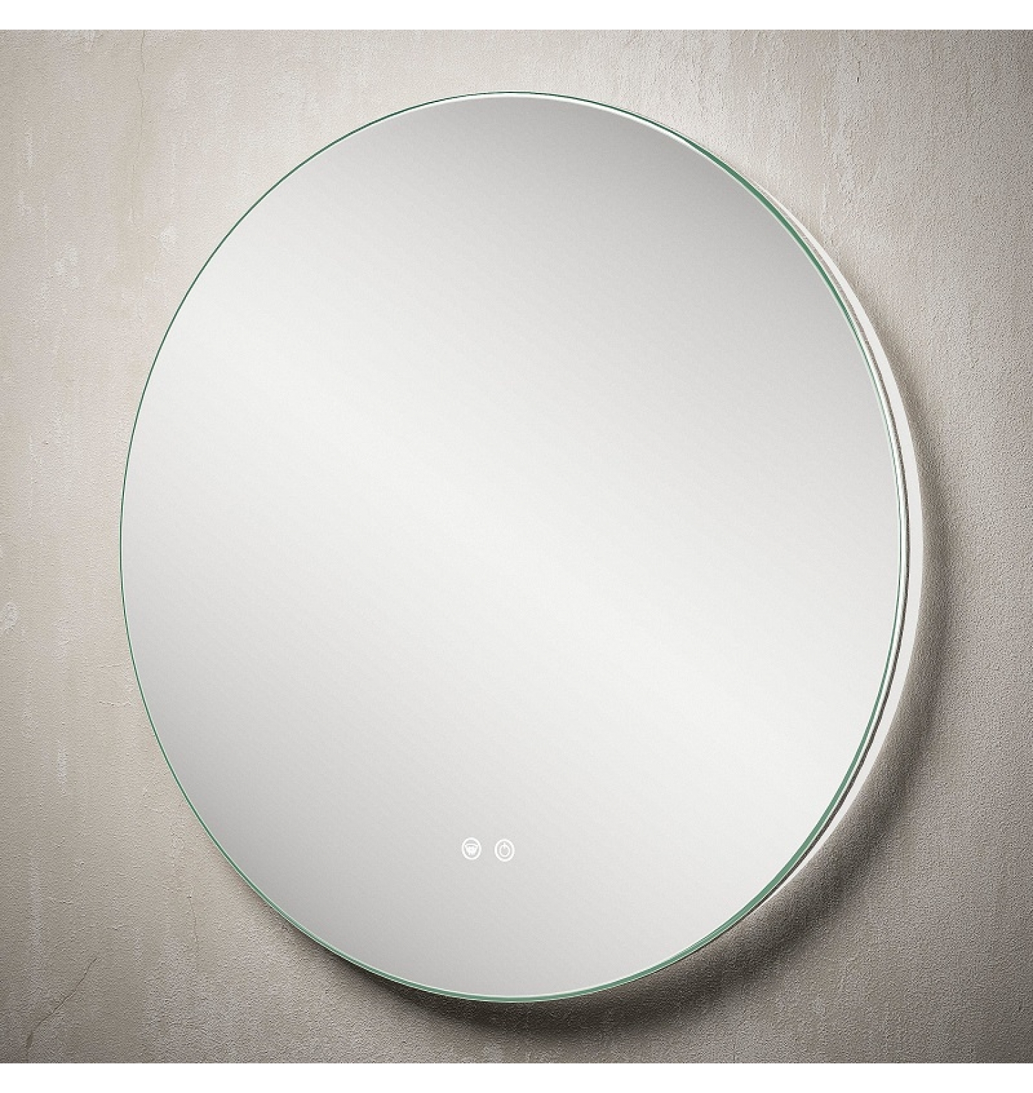 ENE-RD6 -Round LED Mirror for Commercial Spaces with Energy-Efficient LED