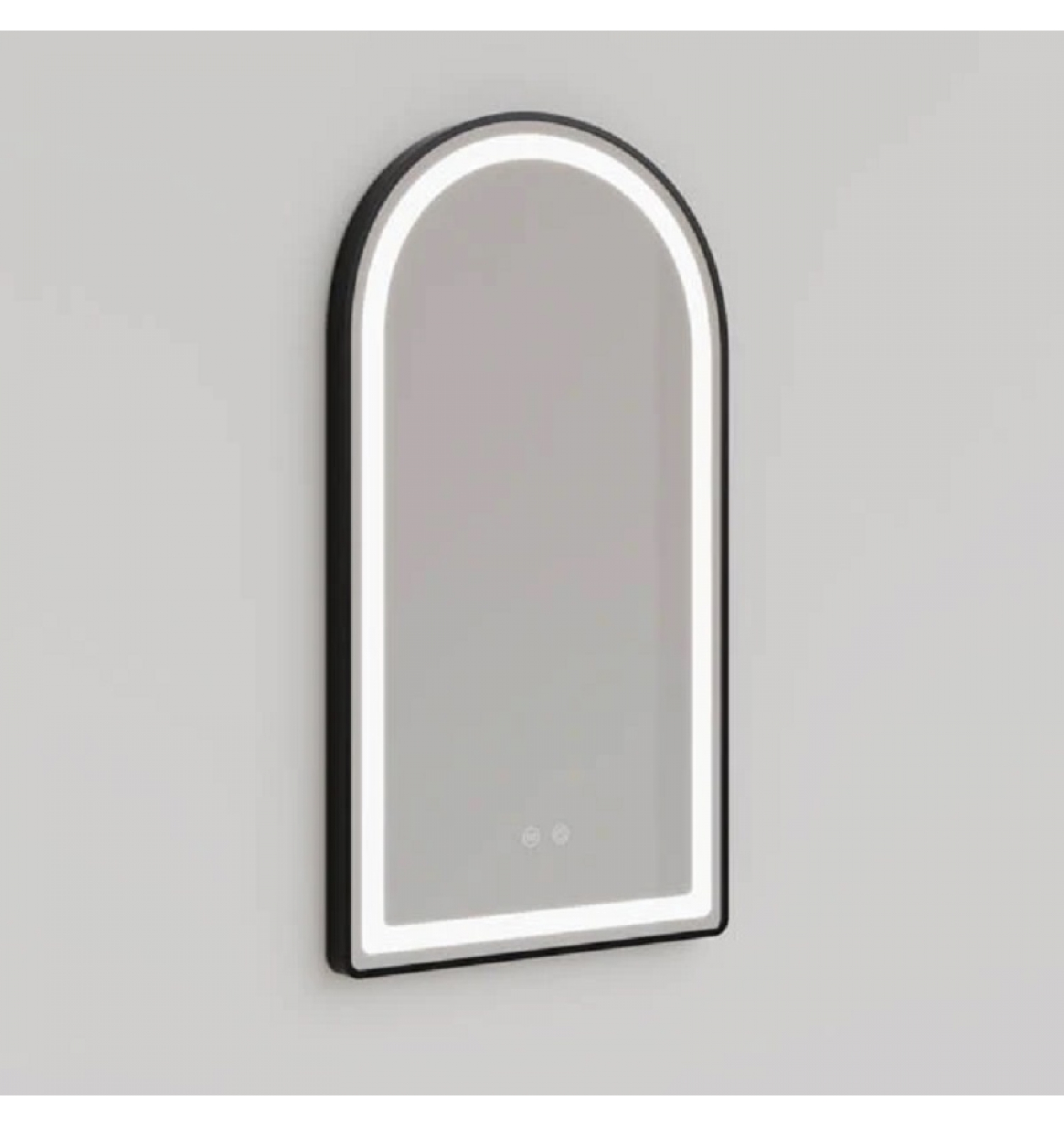 ENE-AR11 -Arched LED Mirror with Defogger for Hospitality Use