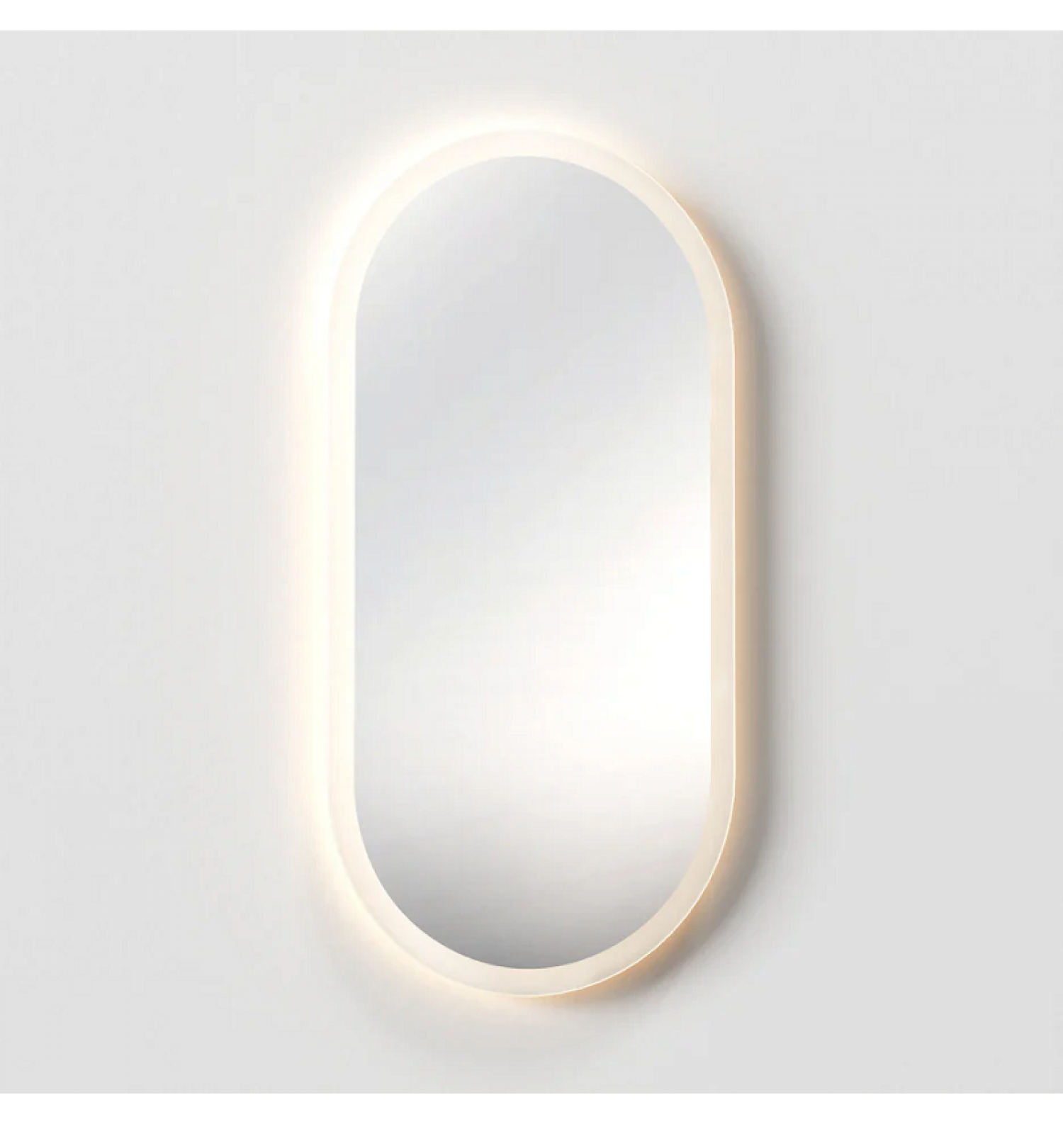 ENE-PL24 -Pill Shaped LED Mirror for Bathroom with Smart Features