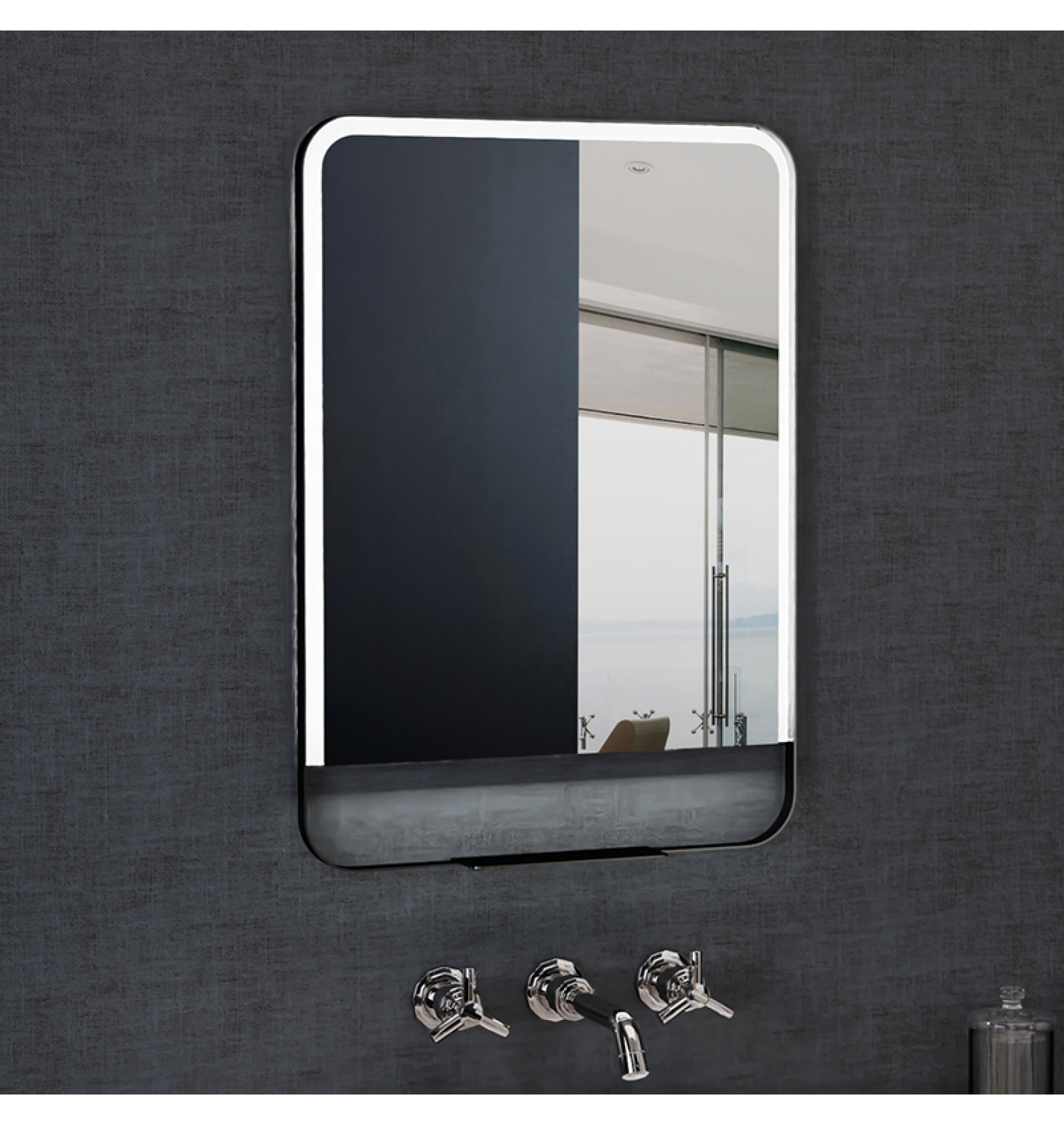 ENE-SF17 -Wholesale Shelf LED Mirror for Bathrooms