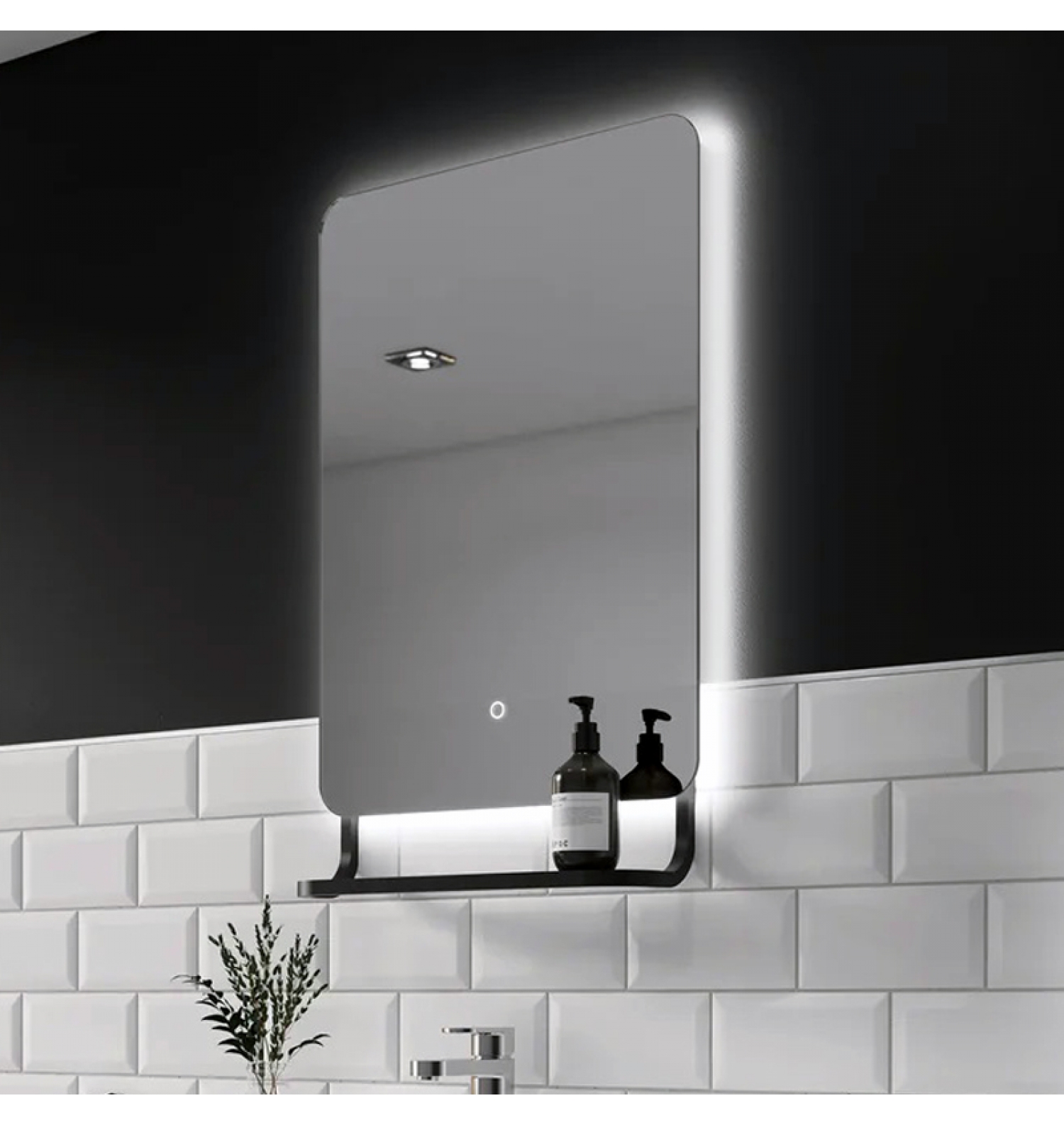 ENE-SF08 -Wholesale Shelf LED Mirror for Luxury Bathrooms