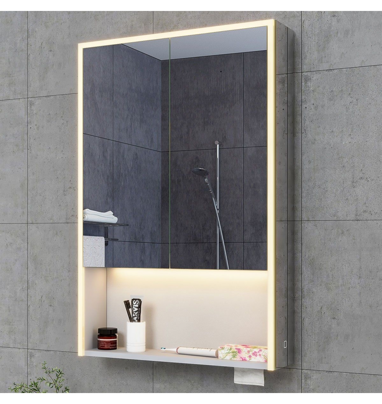 ENE-S-MC01 -Wall-Mounted Medicine Cabinet Mirror for Bathrooms